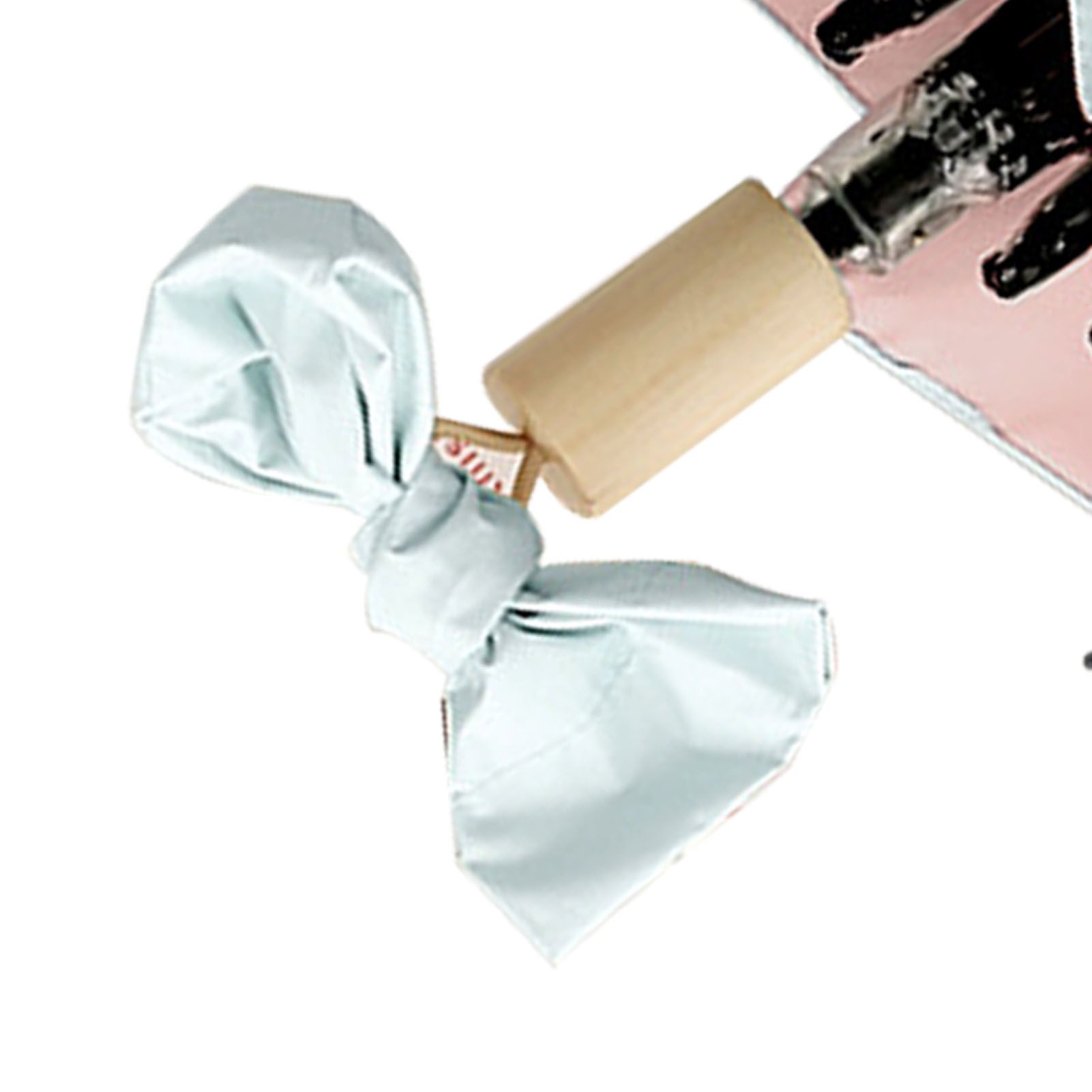 Travel Umbrella Ice Cream Color Sun Rain Proof UV Protection Foldable Portable Umbrella for Men Women Cyan Pink - Image 8