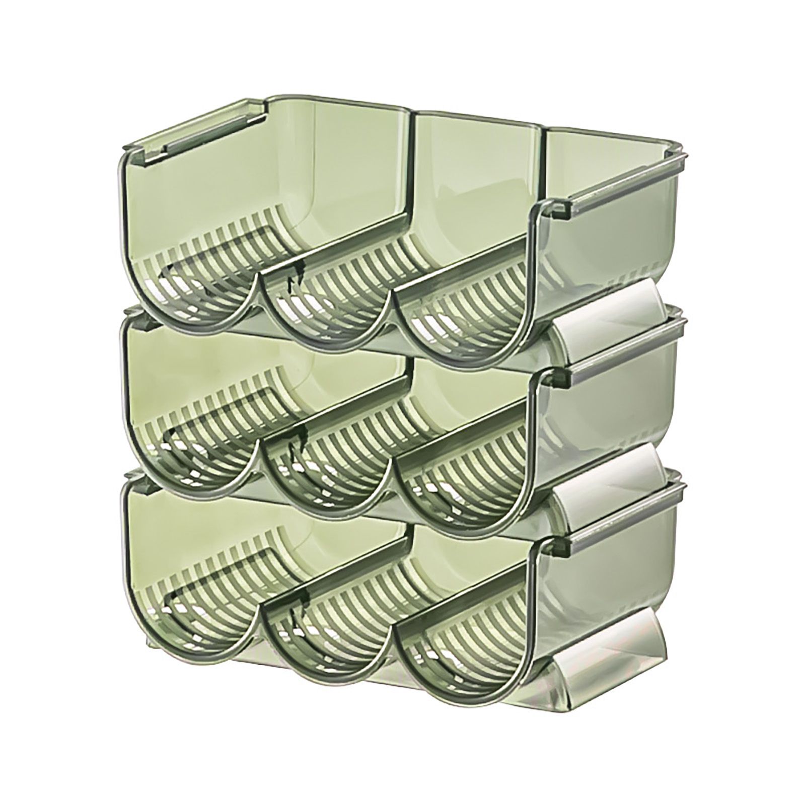 3pcs Lipstick Holder Transparent Storage Overlay Clear Lipstick Display Holder for Lip Gloss Transparent Green - Image 1