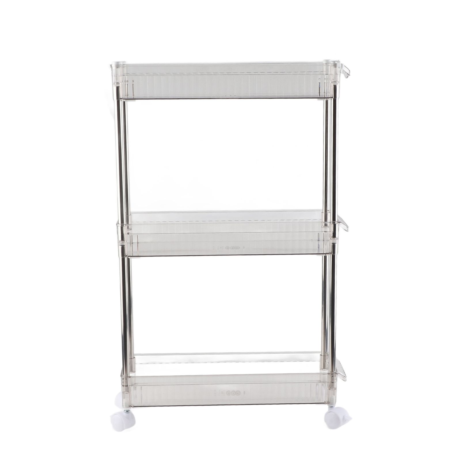 Bathroom Gap Shelf Bathroom Cosmetics Transparent Storage Rack Multi Layer Bathroom Organizer 3 Layers 37x12x50cm - Image 1