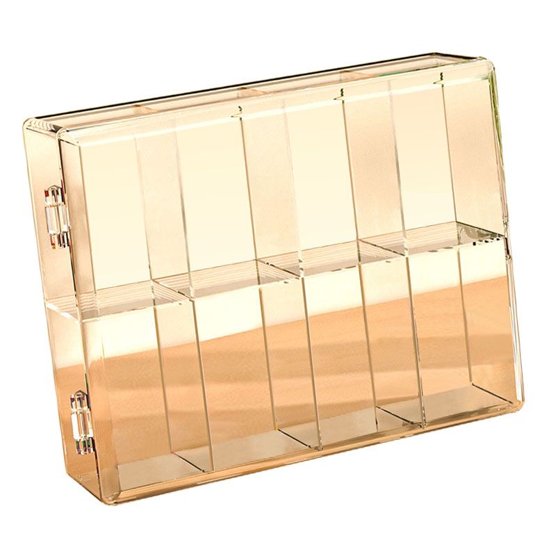 8 Grid Cartoon Anime Figure Display Storage Box 8 Compartment Transparent Anime Figure Display Case for Home - Image 2