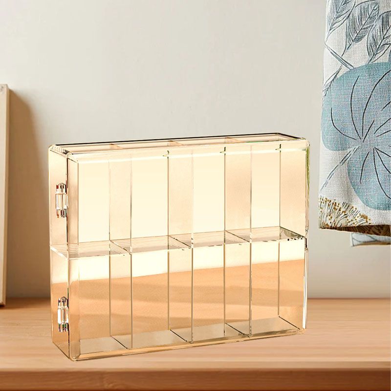8 Grid Cartoon Anime Figure Display Storage Box 8 Compartment Transparent Anime Figure Display Case for Home - Image 5