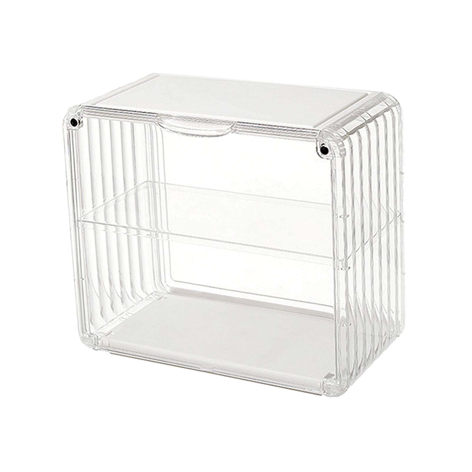 Figure Display Box Acrylic Blind Box Display Case Assemble Collectibles Box Dustproof Protection Showcase for Action Figure Small Size Transparent White - Image 3