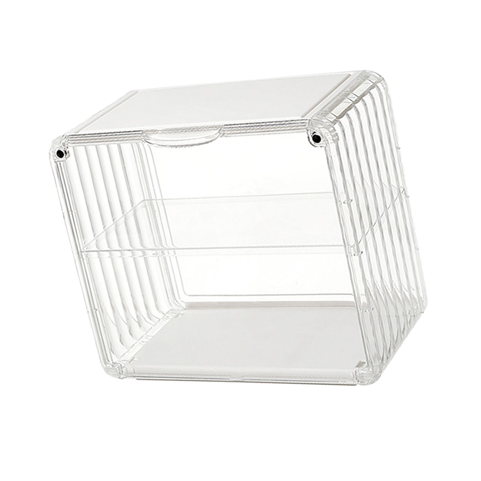 Figure Display Box Acrylic Blind Box Display Case Assemble Collectibles Box Dustproof Protection Showcase for Action Figure Small Size Transparent White - Image 4