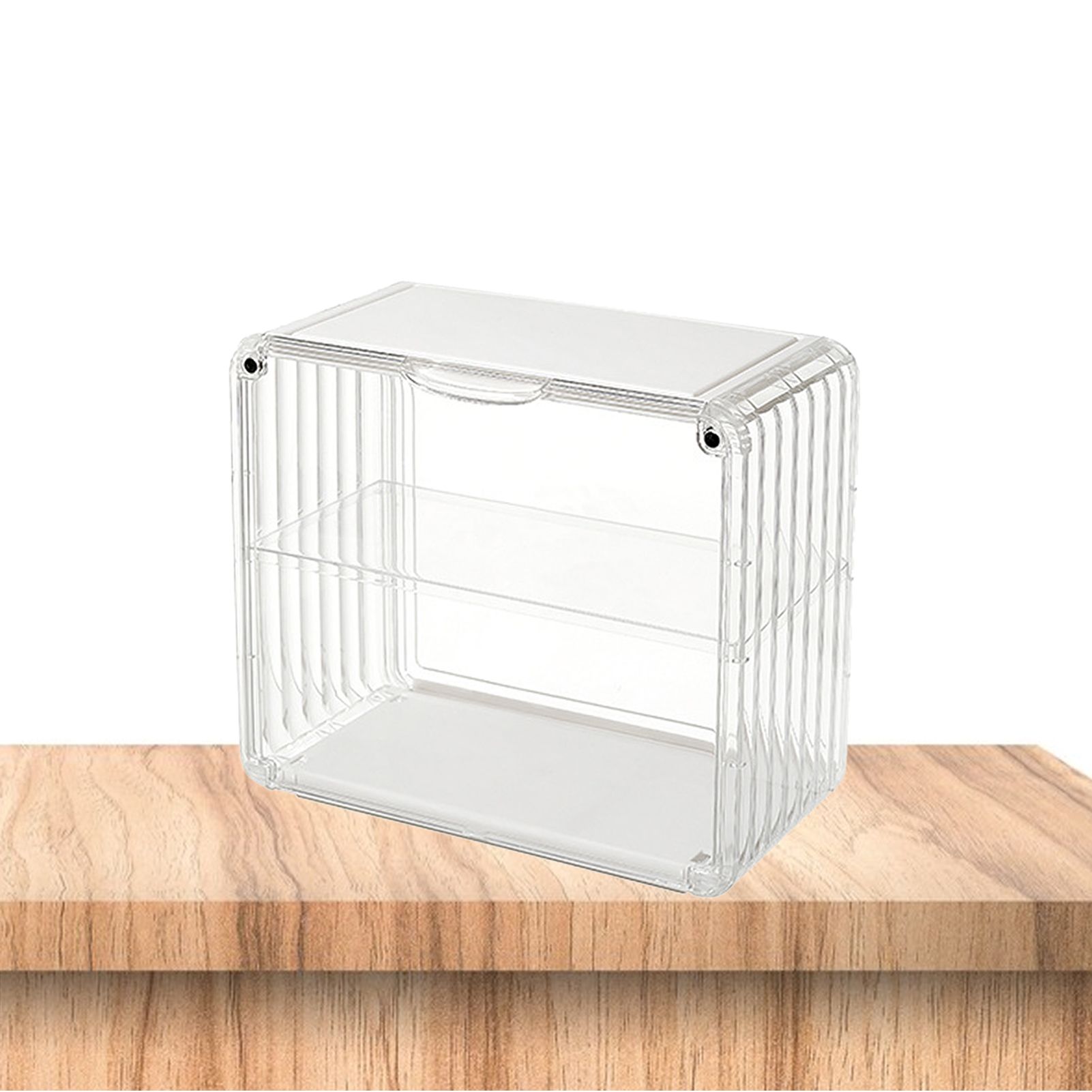 Figure Display Box Acrylic Blind Box Display Case Assemble Collectibles Box Dustproof Protection Showcase for Action Figure Small Size Transparent White - Image 6