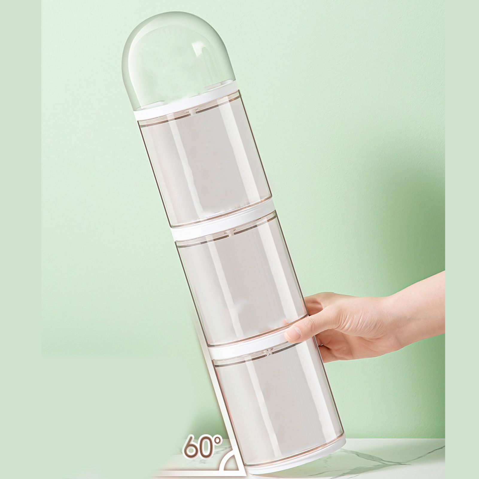 Figure Storage Box Transparent Wall Mounted Doll Figure Display Box Exhibition Box 2 Layer 11x22cm - Image 5