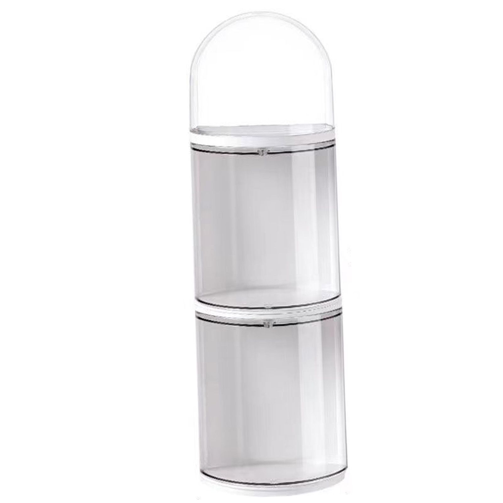 Figure Storage Box Transparent Wall Mounted Doll Figure Display Box Exhibition Box 3 Layer 11x35.5cm - Image 1