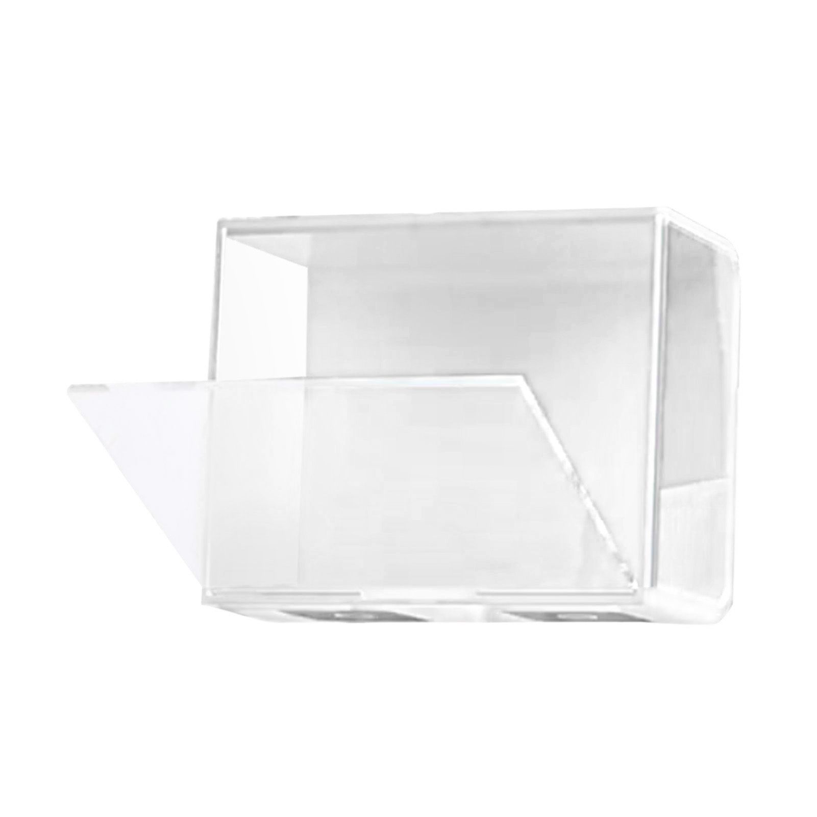 Doll Display Case ABS Transparent Stackable Clear Display Box Toy Storage Stand for Mini Figures Collectibles Large White - Image 2