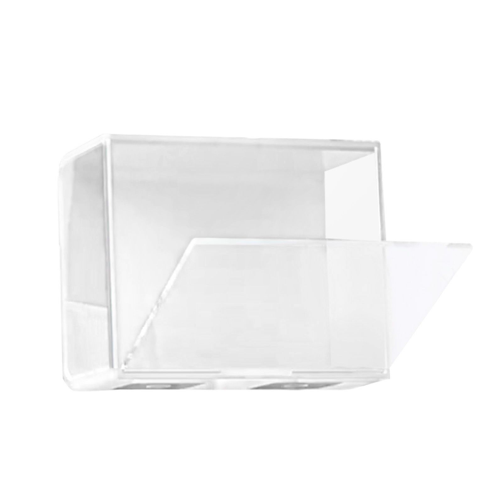 Doll Display Case ABS Transparent Stackable Clear Display Box Toy Storage Stand for Mini Figures Collectibles Large White - Image 3