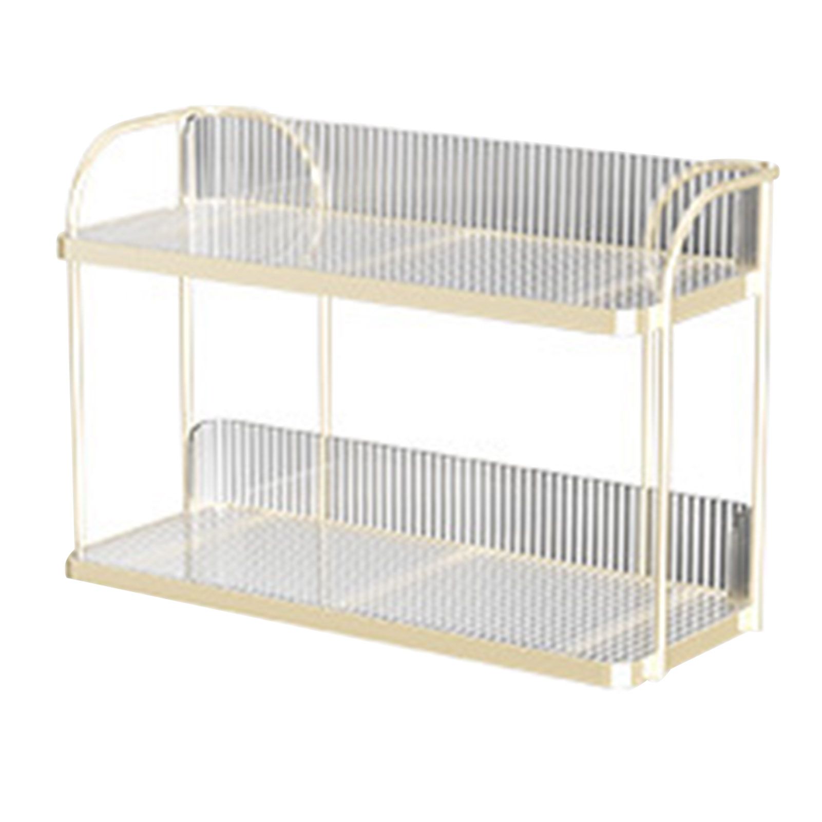 Transparent Double Layer Storage Rack Desktop Cosmetic Storage Rack Accessories Organizer for Bedroom - Image 1