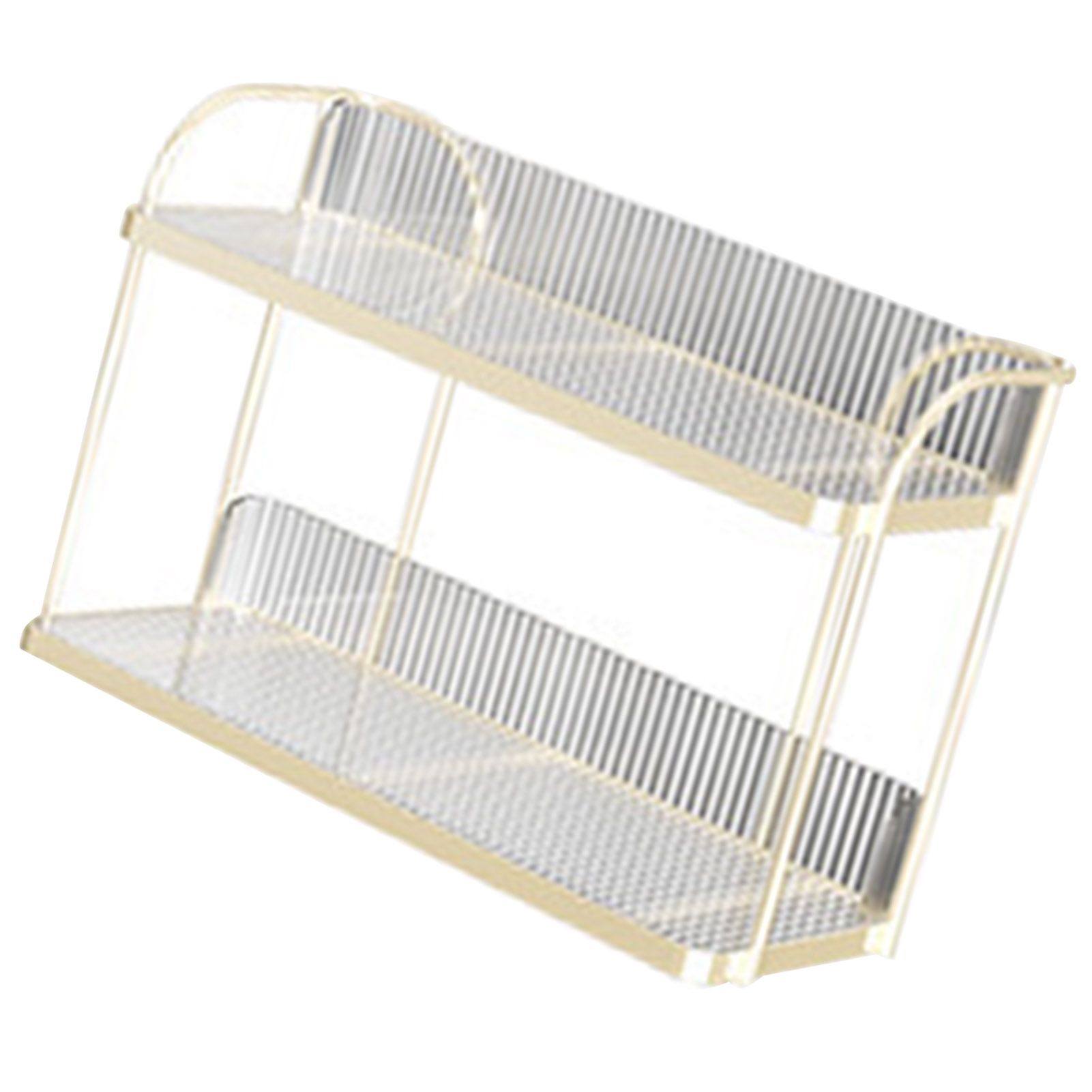 Transparent Double Layer Storage Rack Desktop Cosmetic Storage Rack Accessories Organizer for Bedroom - Image 2
