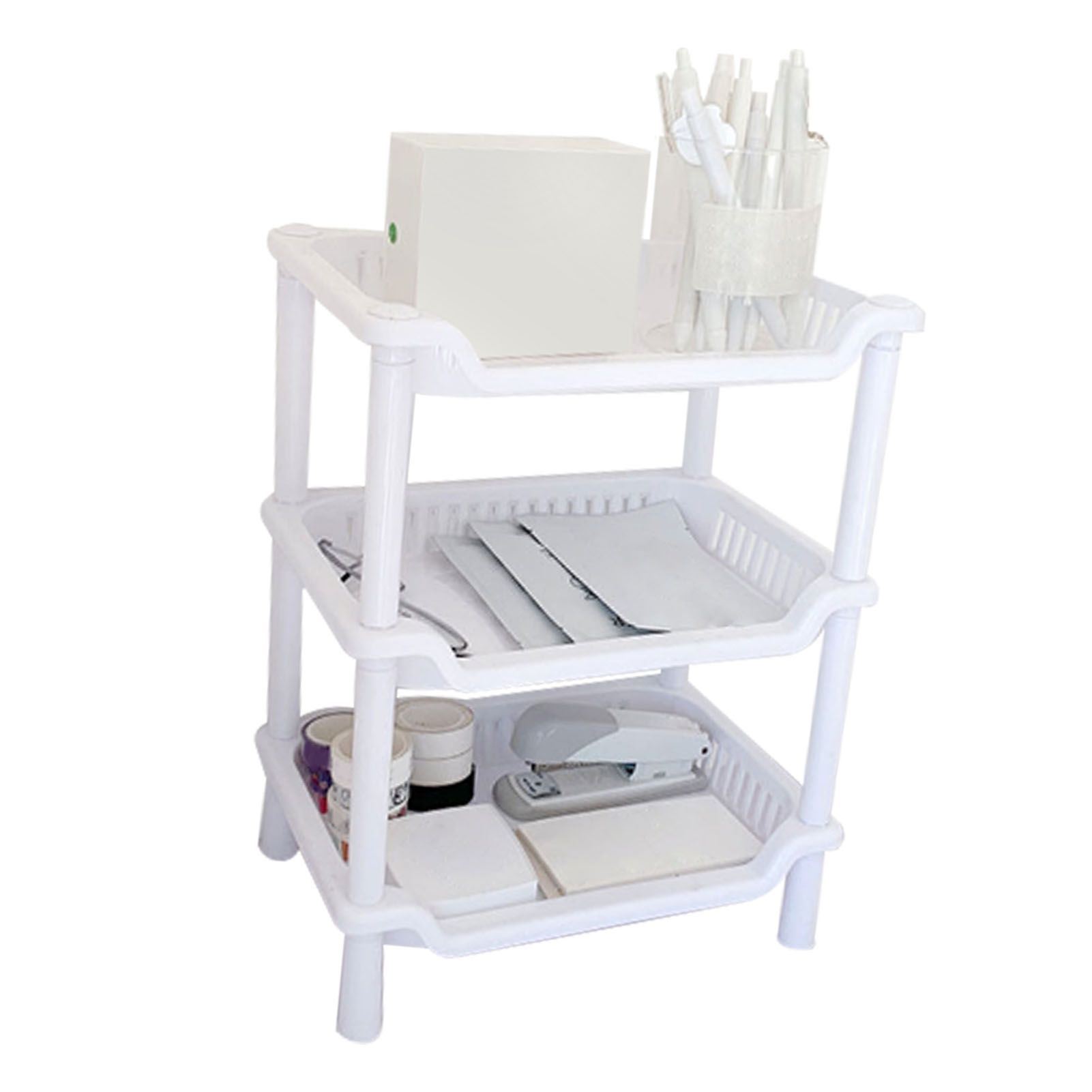 3 Tier Bathroom Countertop Organizer Detachable Multifunctional Makeup Storage Shelf Rack for Bathroom Kitchen Bedroom - Image 3
