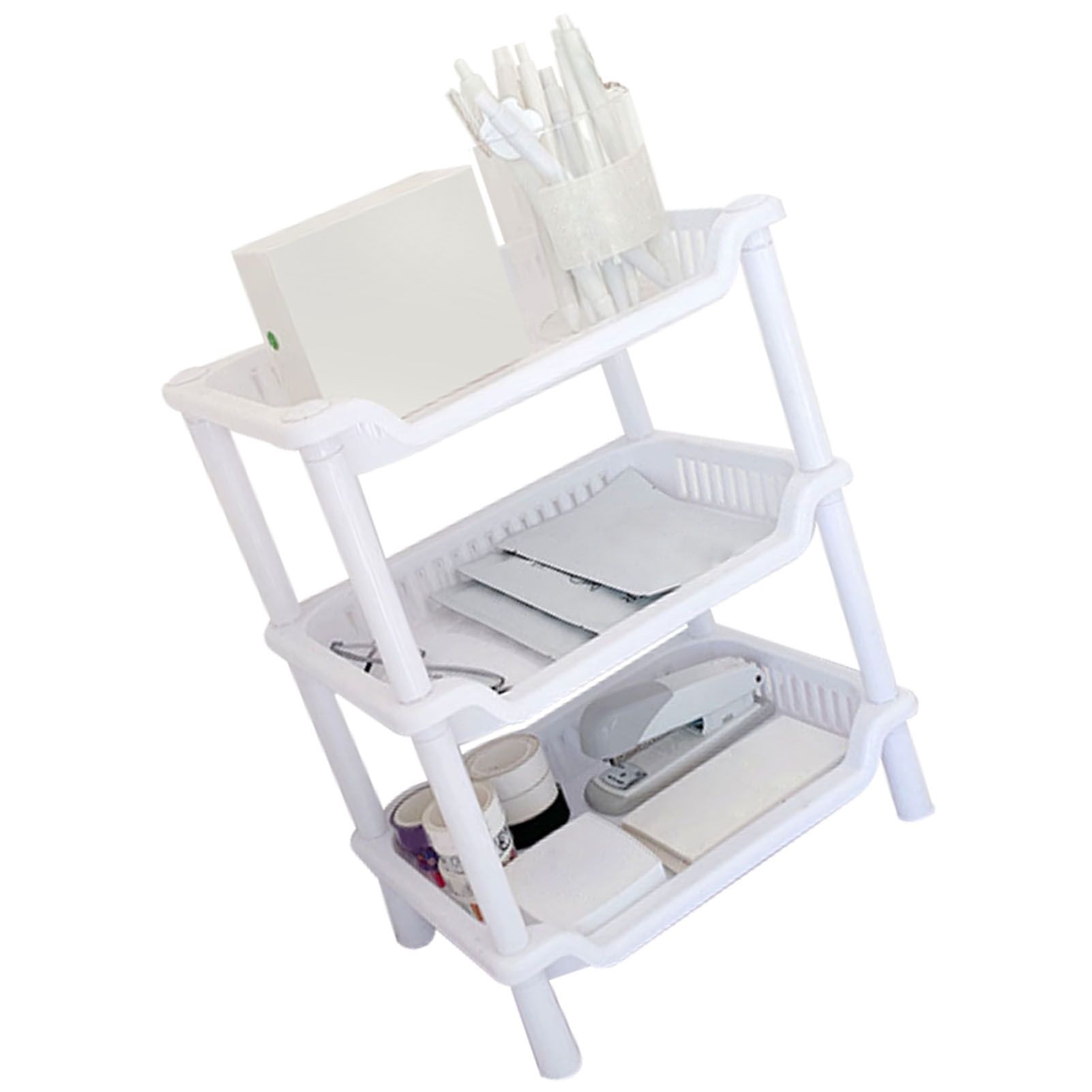 3 Tier Bathroom Countertop Organizer Detachable Multifunctional Makeup Storage Shelf Rack for Bathroom Kitchen Bedroom - Image 4