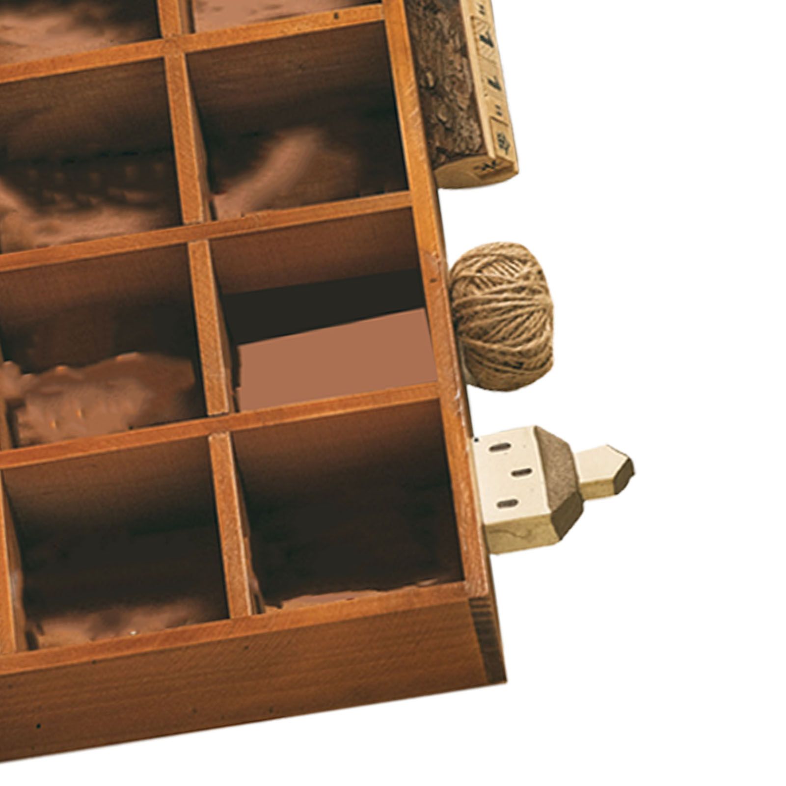 Wall Mounted Figures Display Shelves Rack Retro Wooden Figures Display Case for Home Bedroom 16 Grids - Image 8