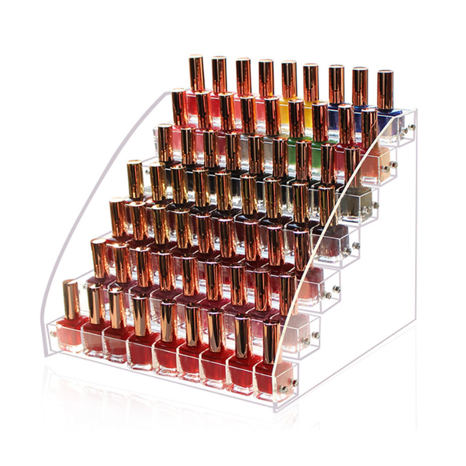 Desktop Lipstick Storage Box Plastic Transparent Makeup Storage Display Case for Perfume Nail Polish - Image 1