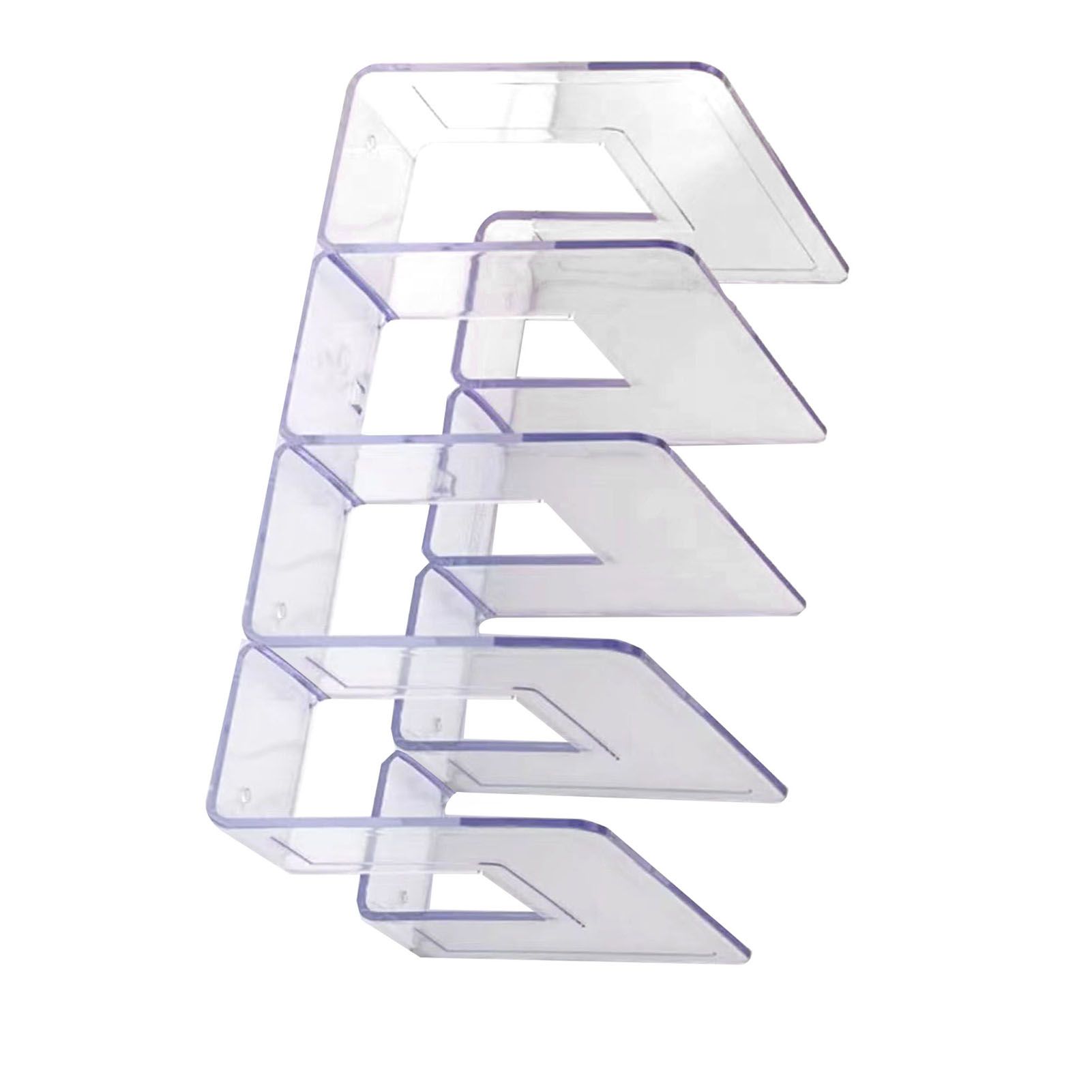 Handbag Organizer Household Transparent Bag Storage Rack Bed Room PC Mini Purse Shelf 4 Section - Image 2