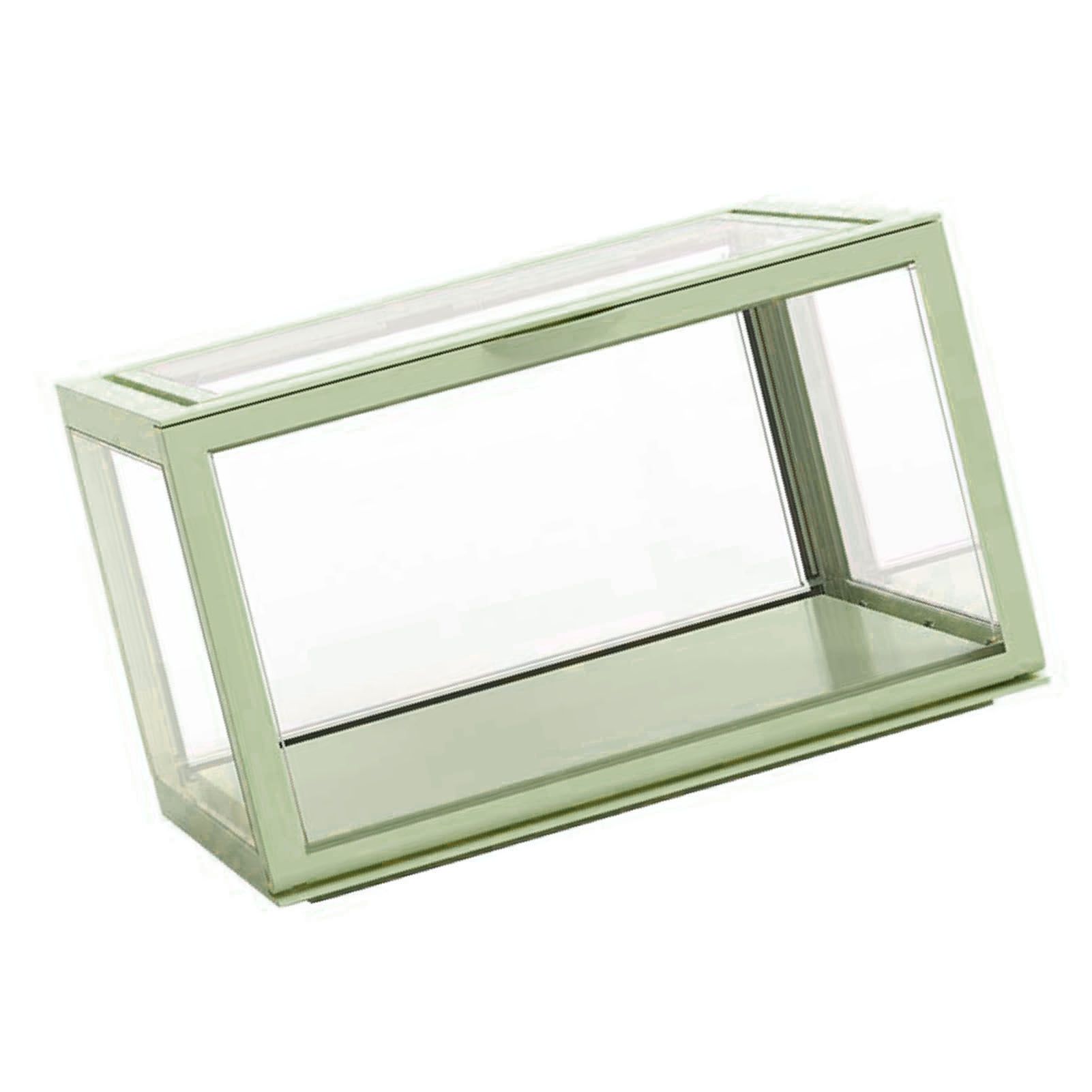Figure Organizer Desktop Doll Acrylic Display Cabinet High Transparency Sealed Dustproof Show Case Light Green - Image 3