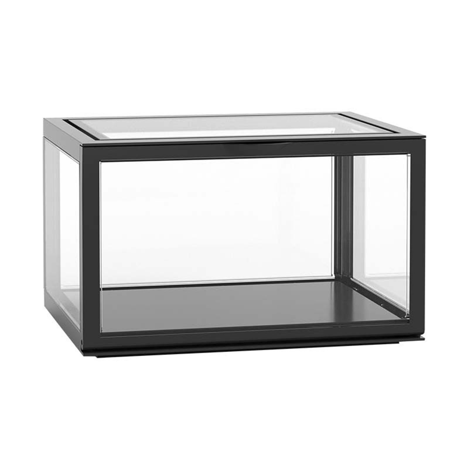 Figure Organizer Desktop Doll Acrylic Display Cabinet High Transparency Sealed Dustproof Show Case Black - Image 1