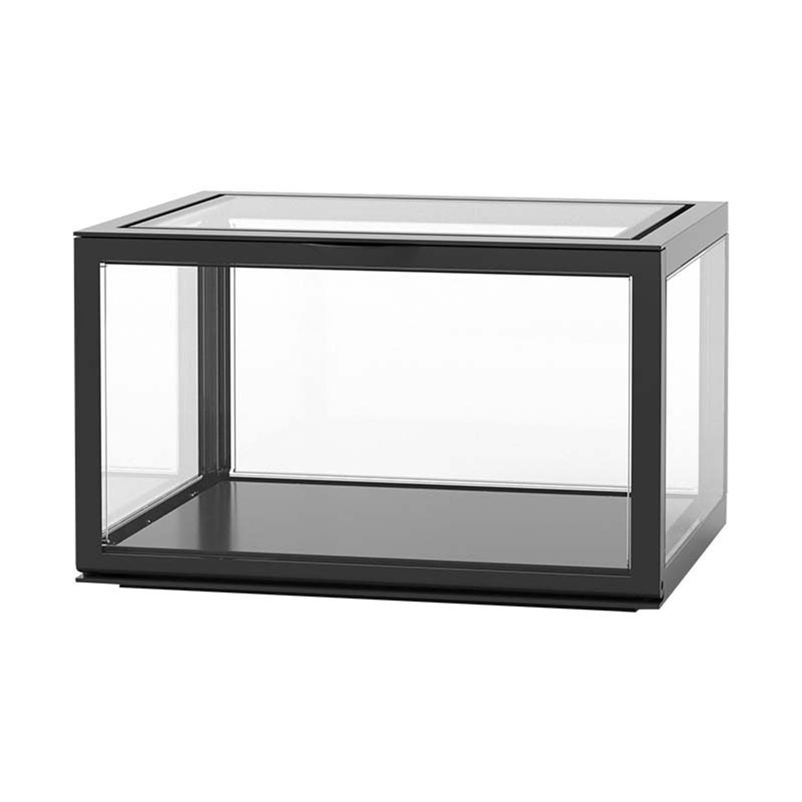 Figure Organizer Desktop Doll Acrylic Display Cabinet High Transparency Sealed Dustproof Show Case Black - Image 2