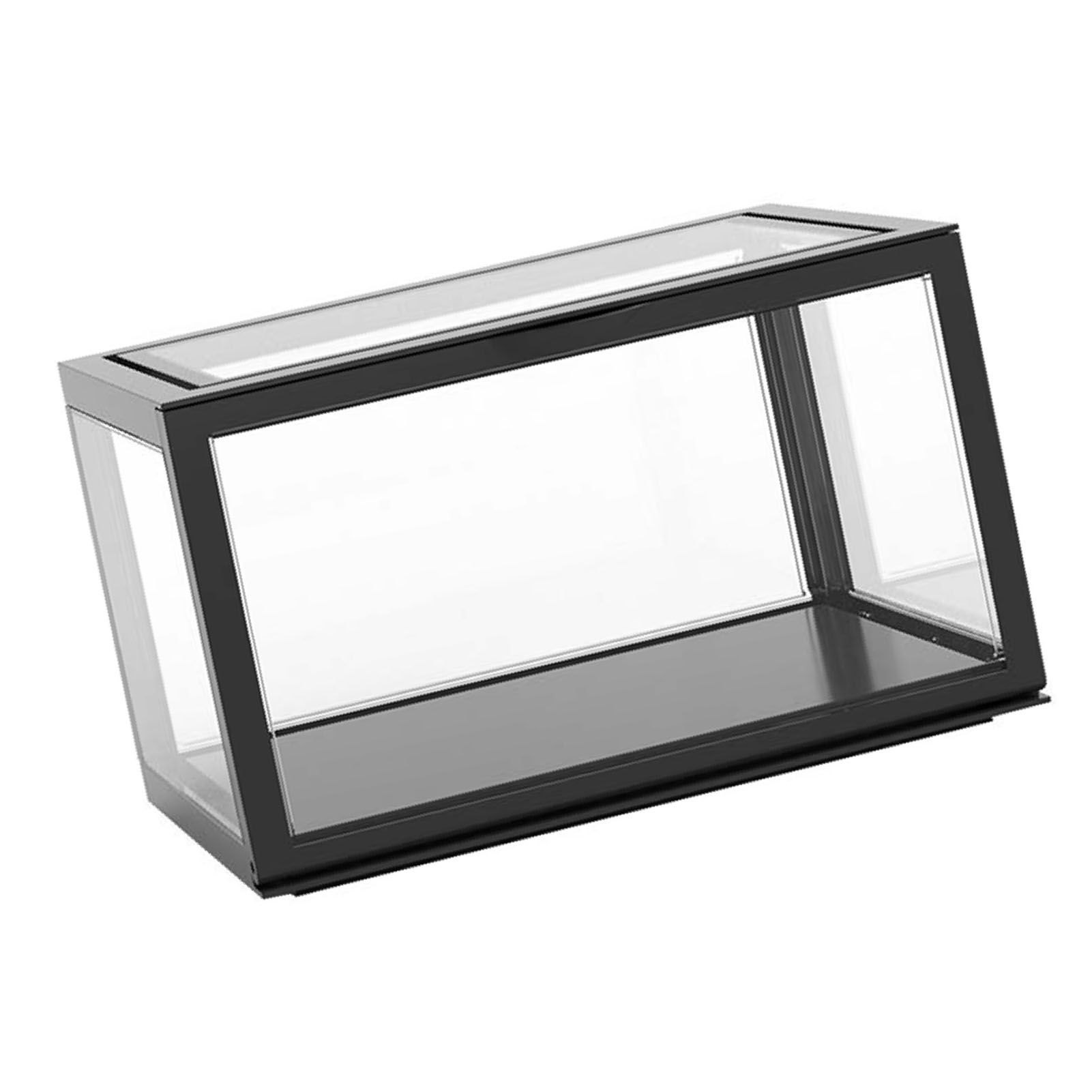 Figure Organizer Desktop Doll Acrylic Display Cabinet High Transparency Sealed Dustproof Show Case Black - Image 3