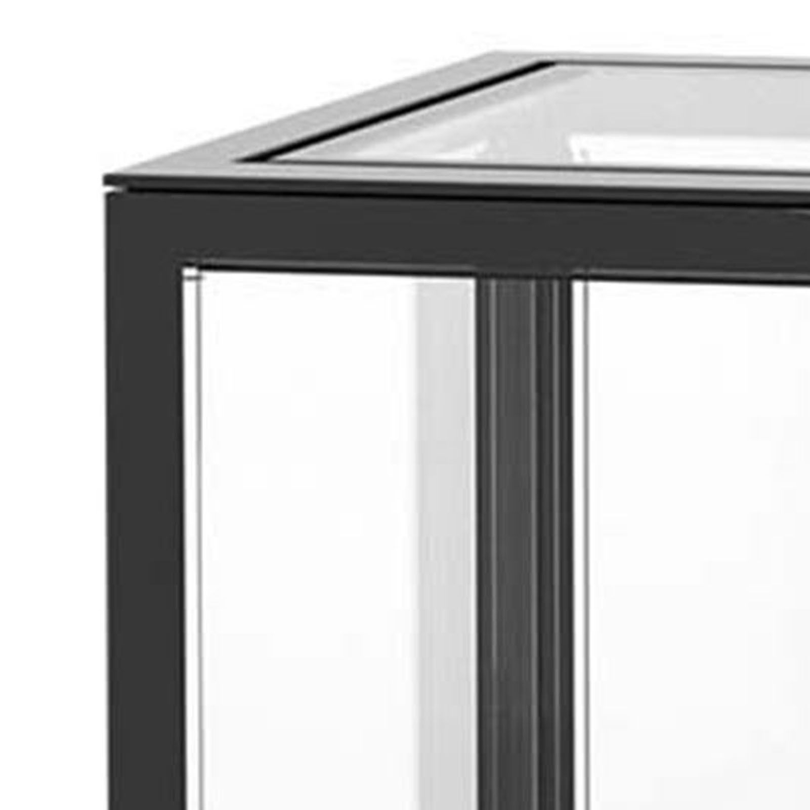 Figure Organizer Desktop Doll Acrylic Display Cabinet High Transparency Sealed Dustproof Show Case Black - Image 7