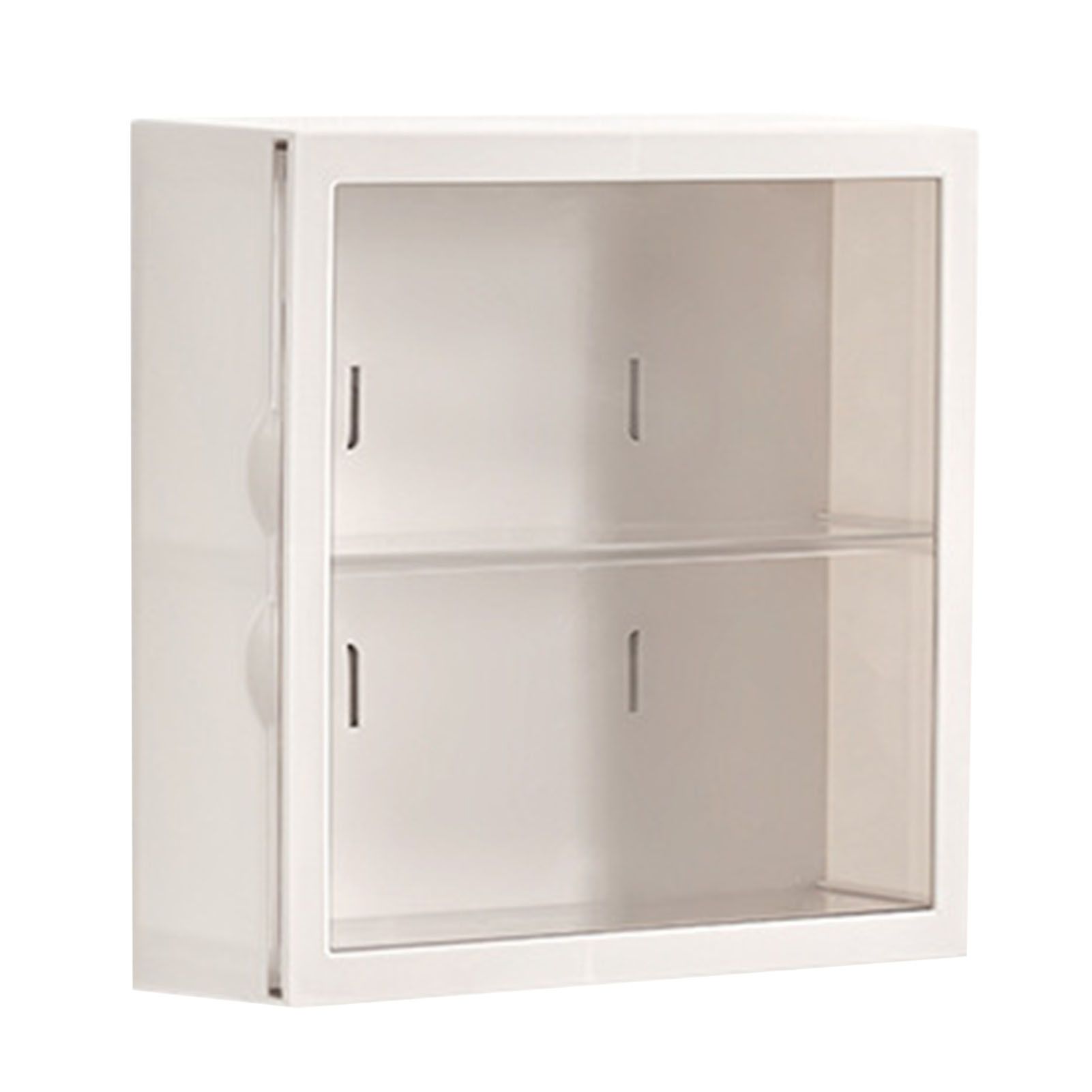 Wall Mounted Showcase Blind Box Figures Display Case Handicraft Storage Display Rack Dust Proof Doll Toy Storage Box White - Image 1