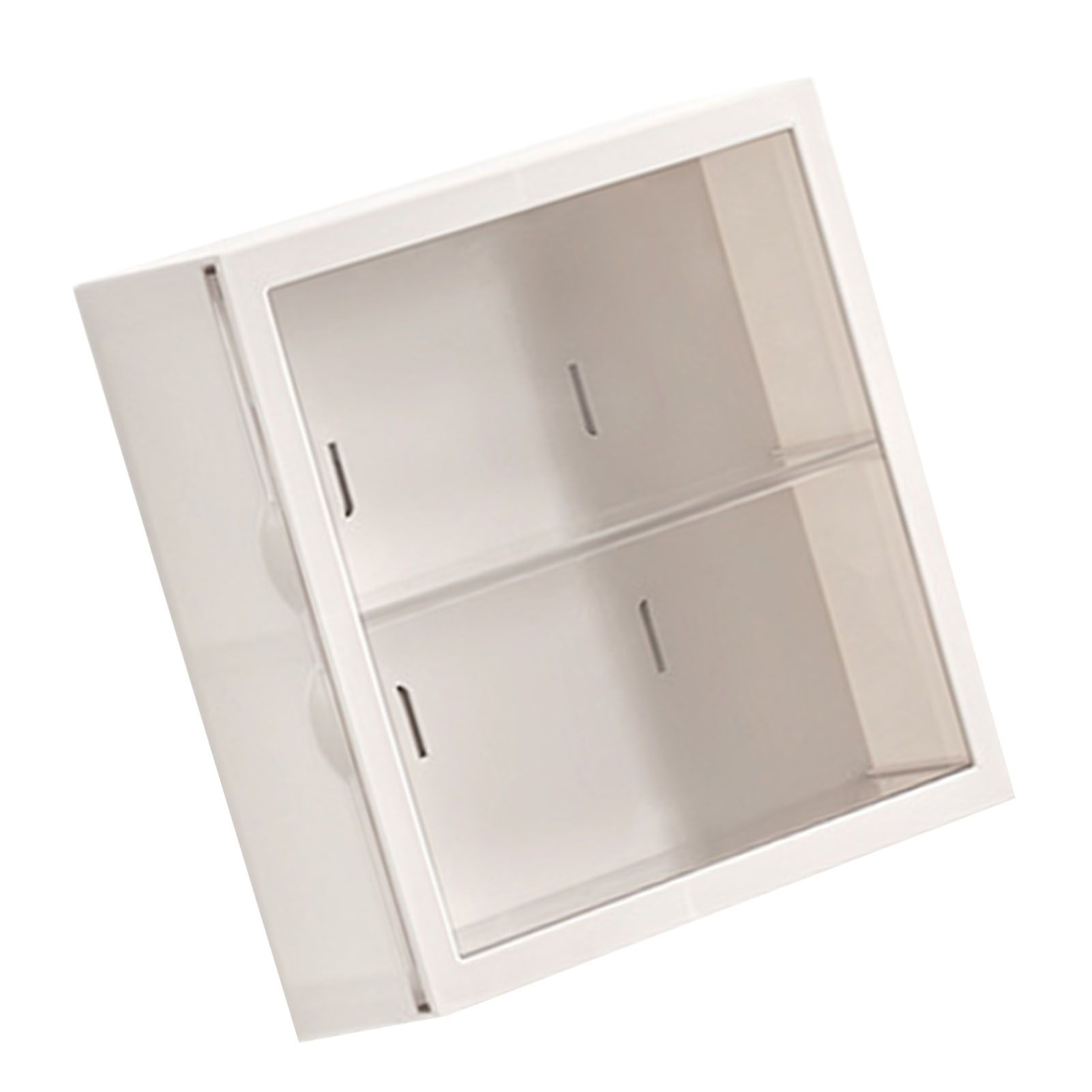 Wall Mounted Showcase Blind Box Figures Display Case Handicraft Storage Display Rack Dust Proof Doll Toy Storage Box White - Image 2