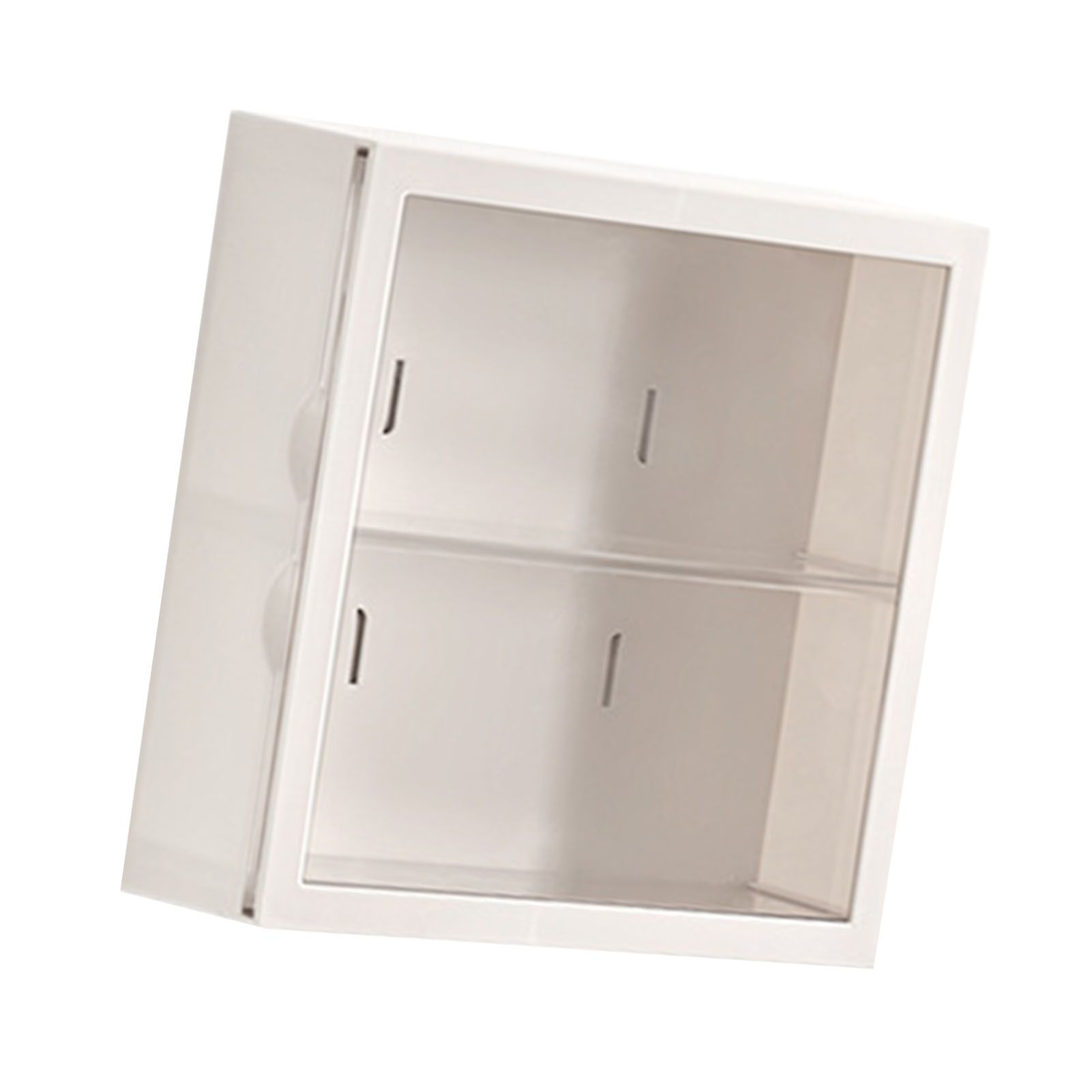 Wall Mounted Showcase Blind Box Figures Display Case Handicraft Storage Display Rack Dust Proof Doll Toy Storage Box White - Image 3