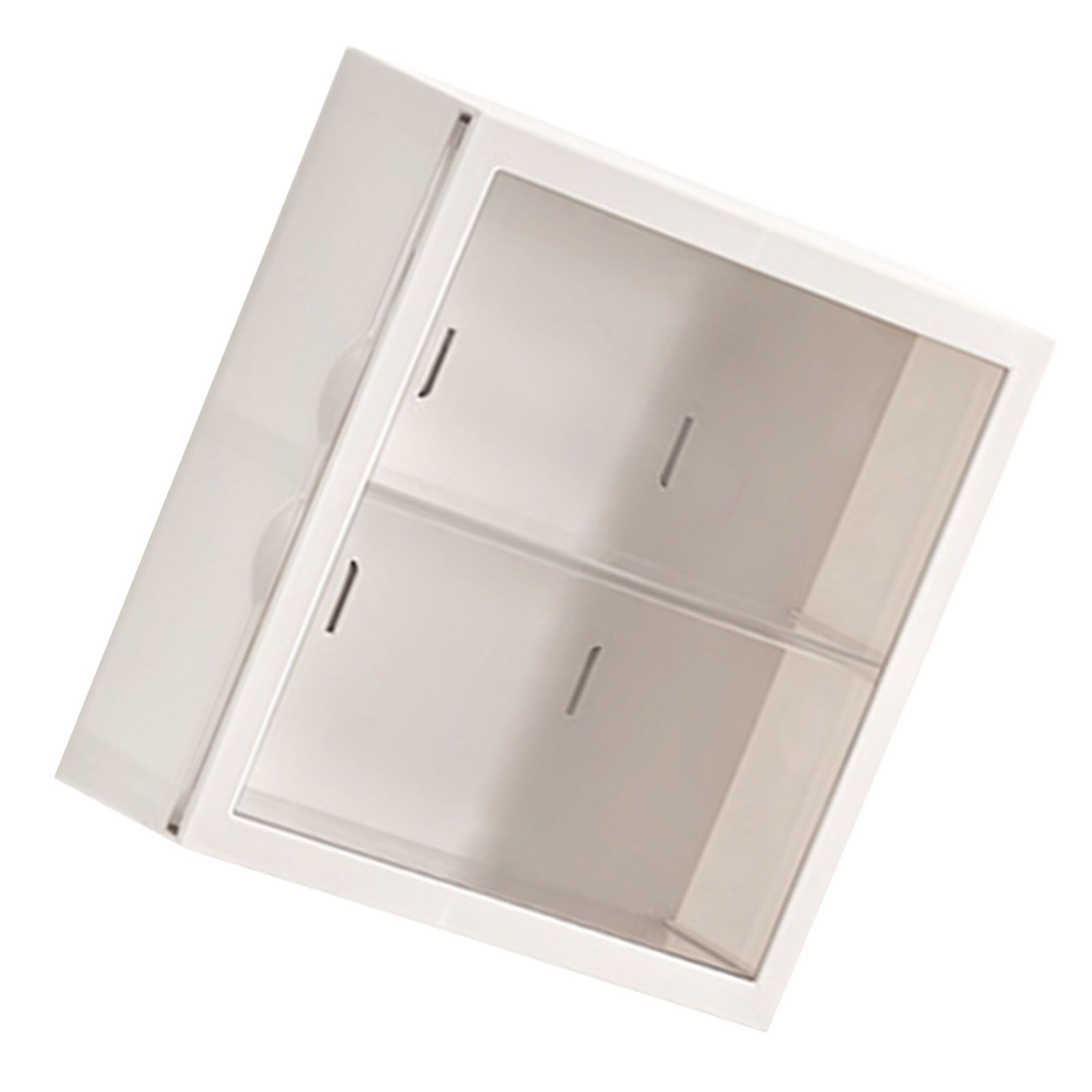 Wall Mounted Showcase Blind Box Figures Display Case Handicraft Storage Display Rack Dust Proof Doll Toy Storage Box White - Image 4