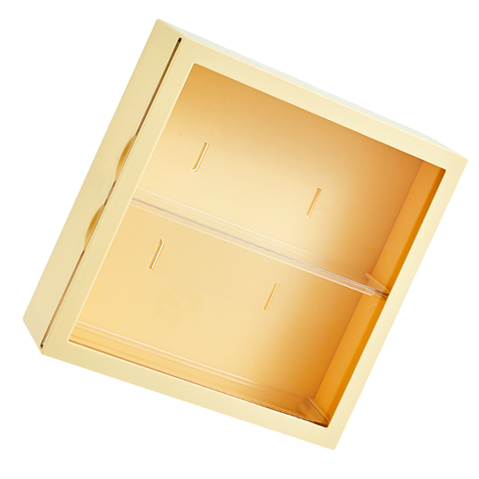 Wall Mounted Showcase Blind Box Figures Display Case Handicraft Storage Display Rack Dust Proof Doll Toy Storage Box Creamy Yellow - Image 4
