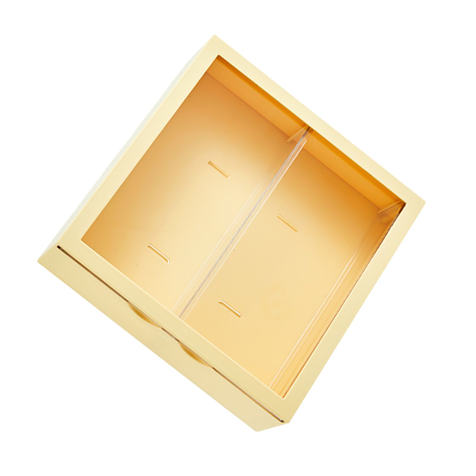 Wall Mounted Showcase Blind Box Figures Display Case Handicraft Storage Display Rack Dust Proof Doll Toy Storage Box Creamy Yellow - Image 6