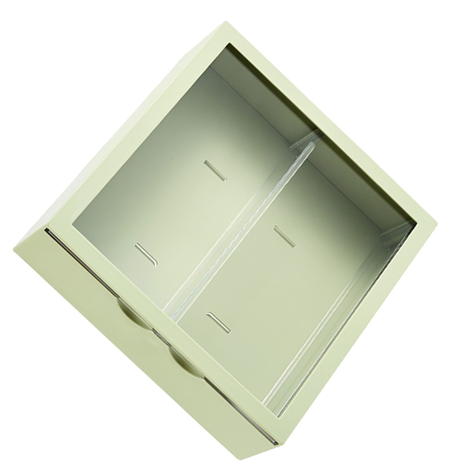 Wall Mounted Showcase Blind Box Figures Display Case Handicraft Storage Display Rack Dust Proof Doll Toy Storage Box Avocado Green - Image 4
