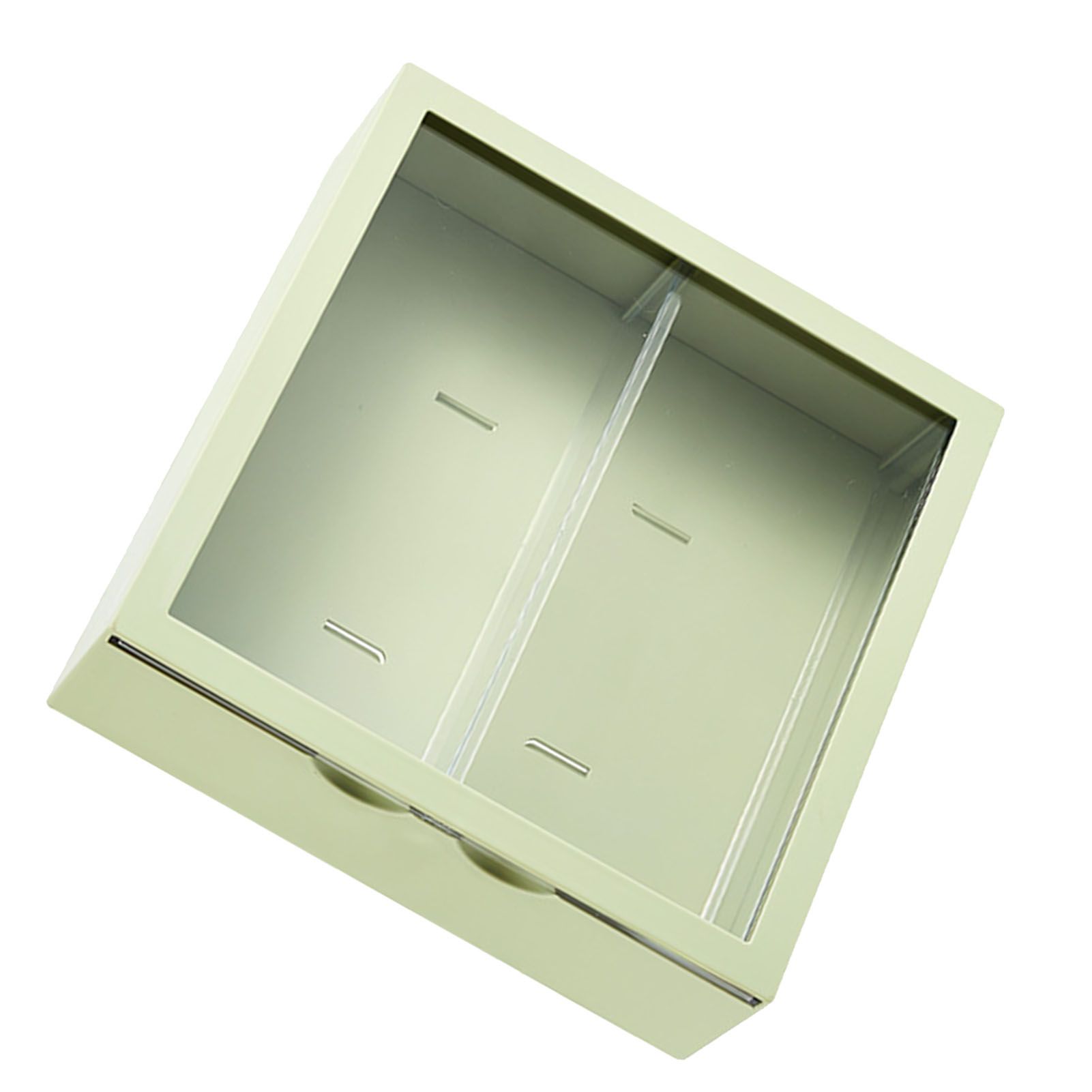 Wall Mounted Showcase Blind Box Figures Display Case Handicraft Storage Display Rack Dust Proof Doll Toy Storage Box Avocado Green - Image 5