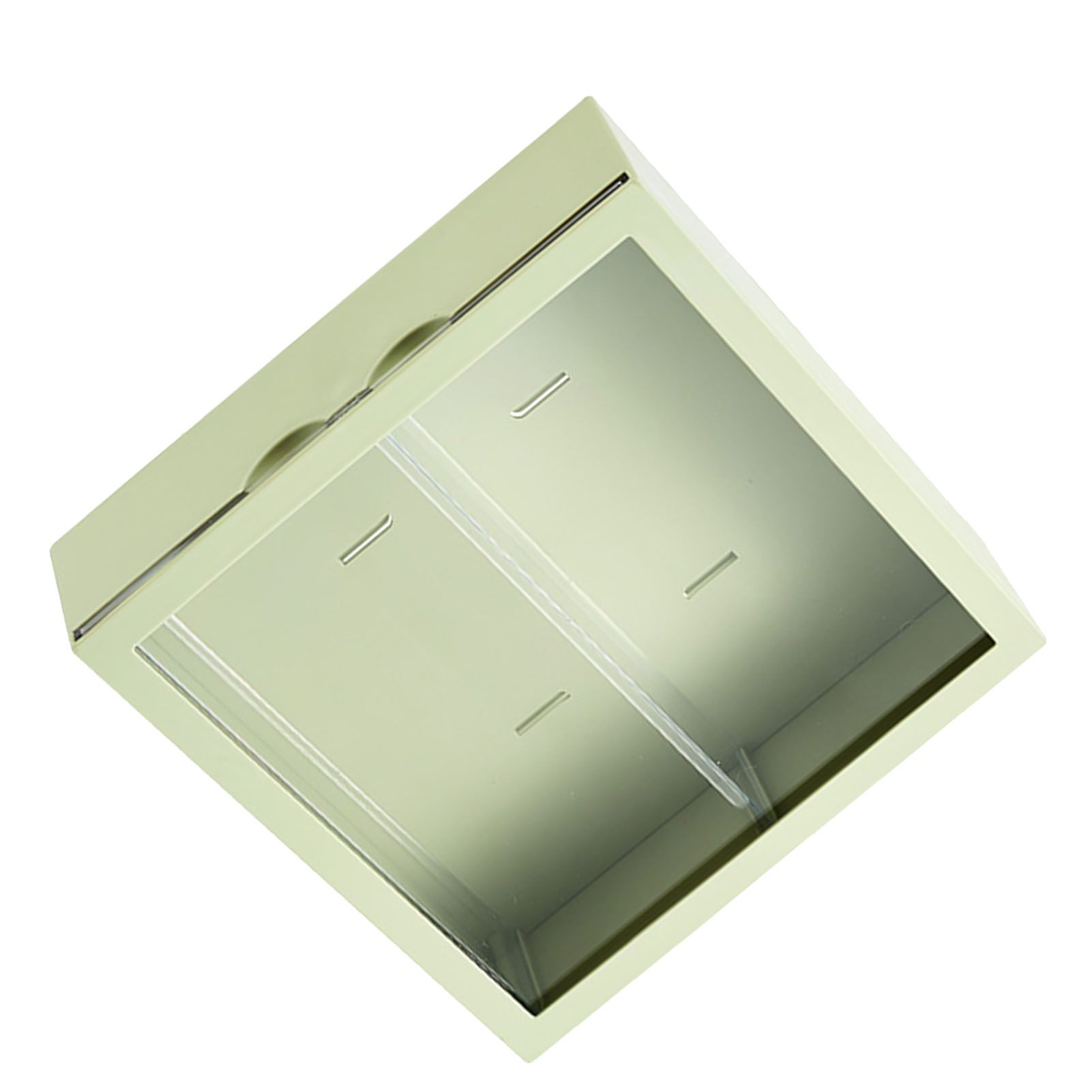 Wall Mounted Showcase Blind Box Figures Display Case Handicraft Storage Display Rack Dust Proof Doll Toy Storage Box Avocado Green - Image 6