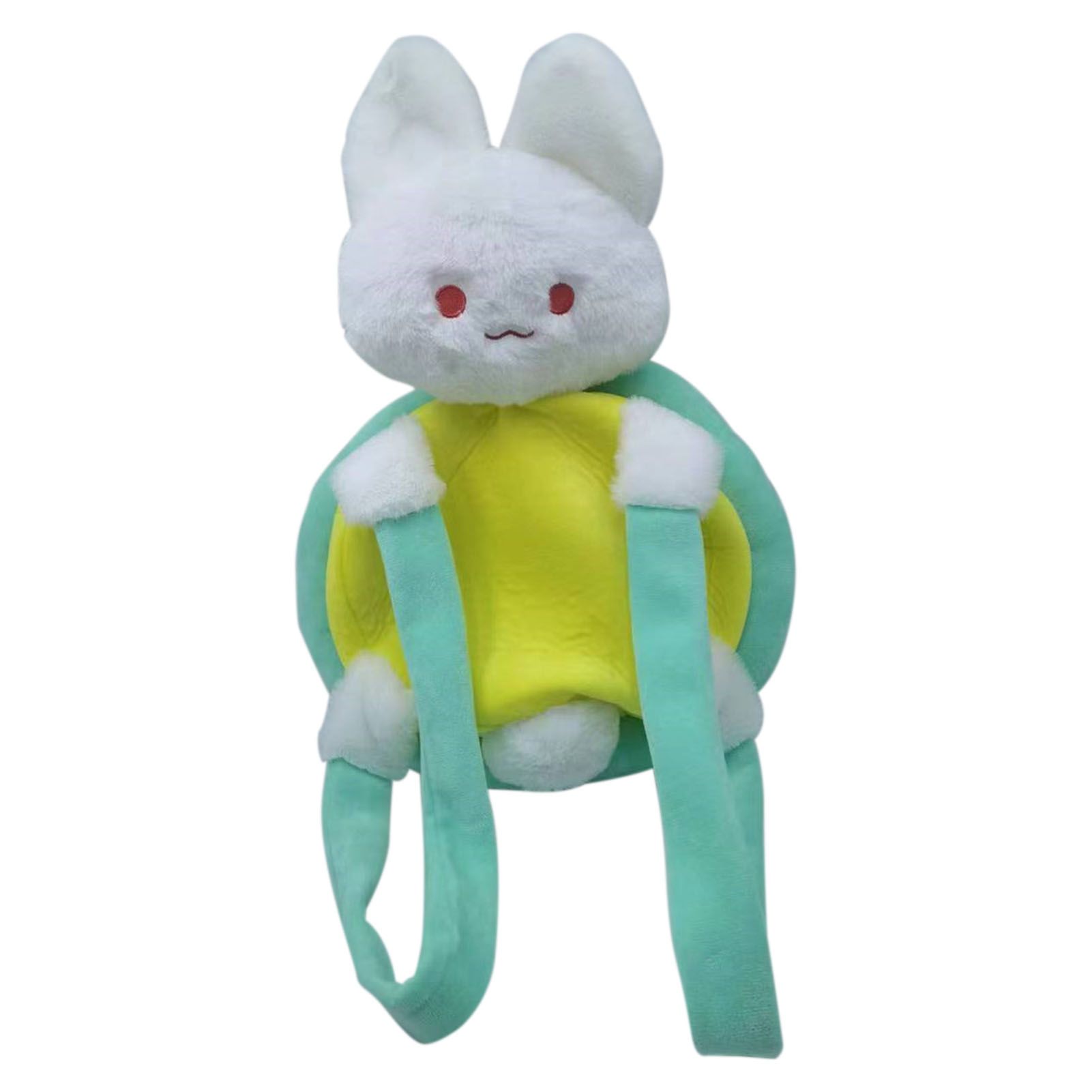 Rabbit Turtle Plush Backpack PP Cotton Short Plush Cartoon Perfect Detail Animal Cartoon Backpack for Girls - Image 1