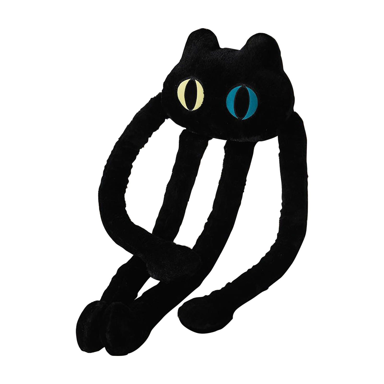 Long Legged Octopus Doll Long Legs and Feet Fine Stitching Plush Long Legs Toy for Men Women Black Cat - Image 1