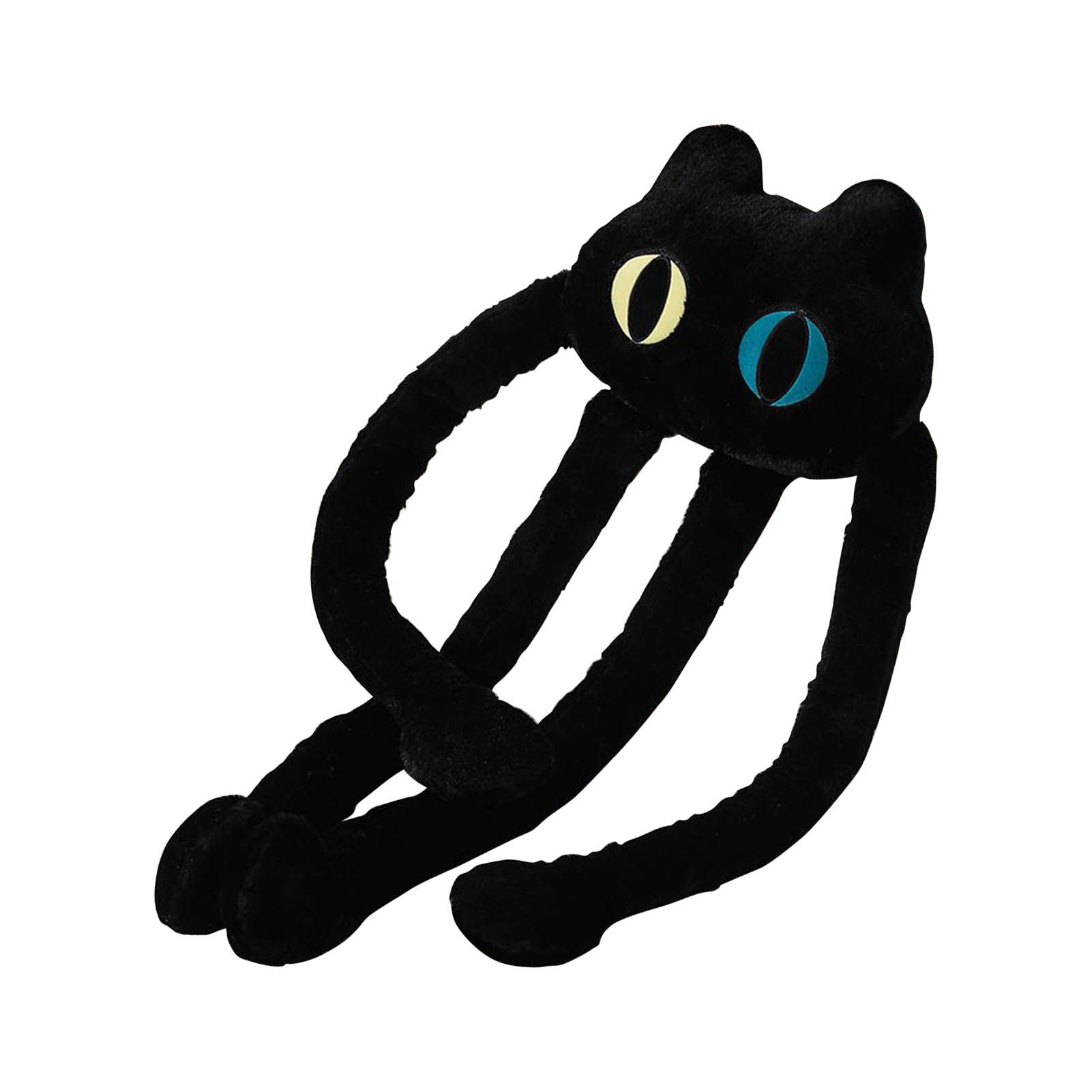 Long Legged Octopus Doll Long Legs and Feet Fine Stitching Plush Long Legs Toy for Men Women Black Cat - Image 2