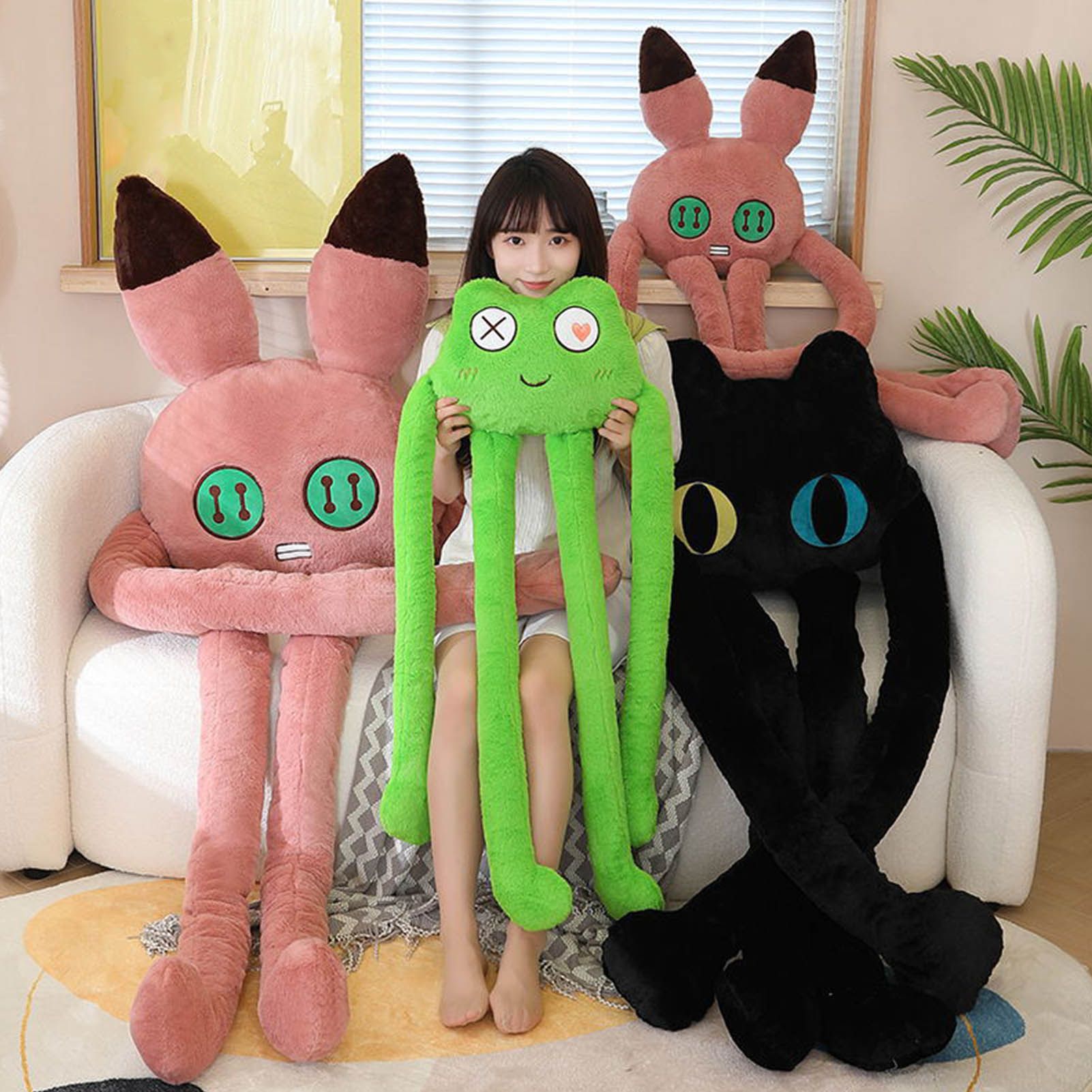 Long Legged Octopus Doll Long Legs and Feet Fine Stitching Plush Long Legs Toy for Men Women Black Cat - Image 6