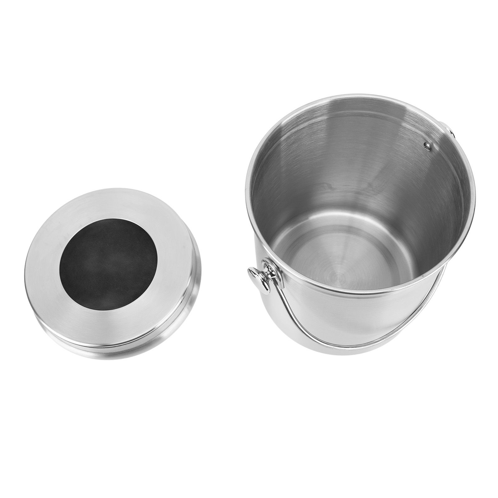 Countertop Compost Bin Round Stainless Steel Remove Odors Composting Bin with Carbon Filters for Kitchen Countertop - Image 8
