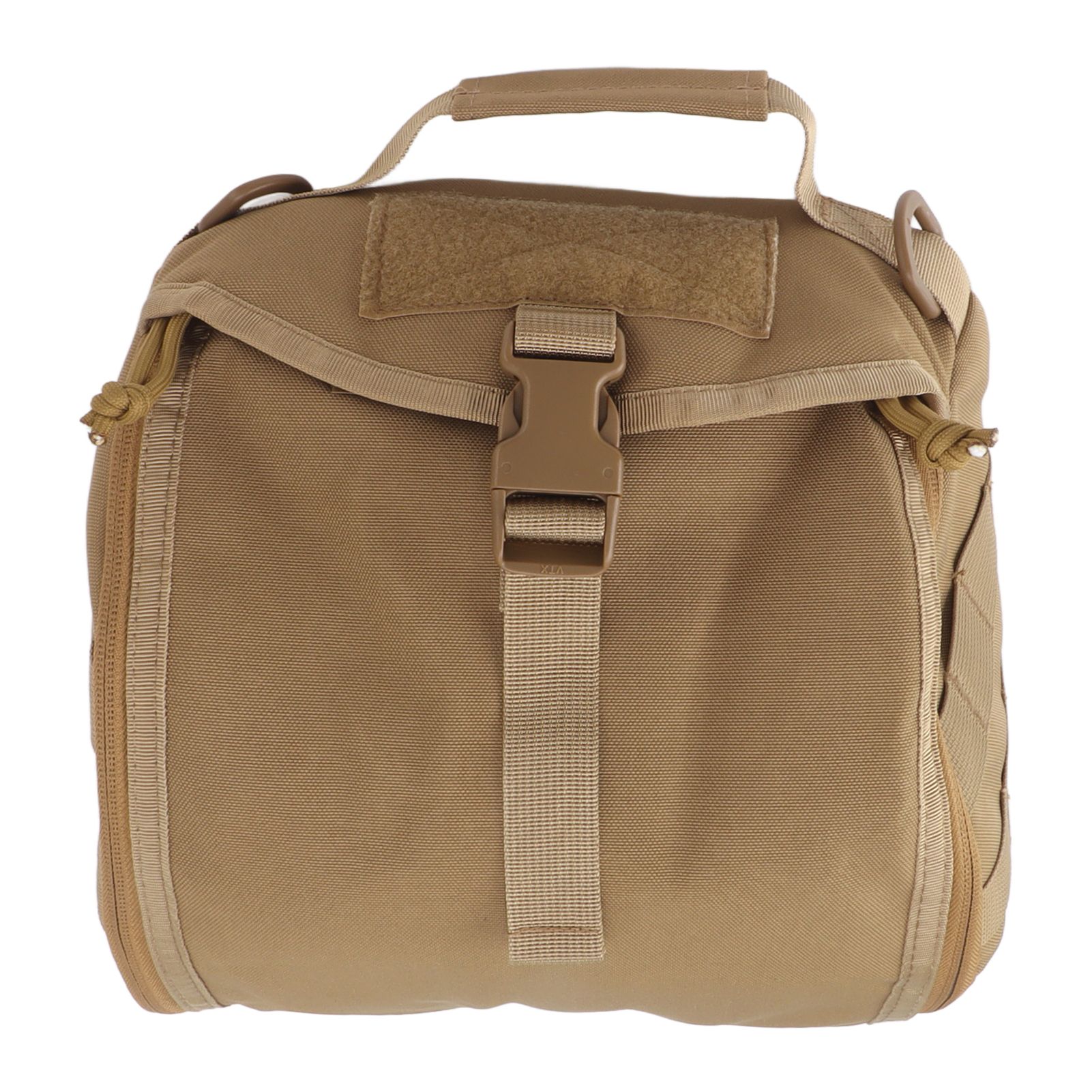 Outdoor Helmet Bag Nylon Waterproof Motorcycle Bike Bicycle Helmet Bag for Camping Hiking Khaki - Image 1