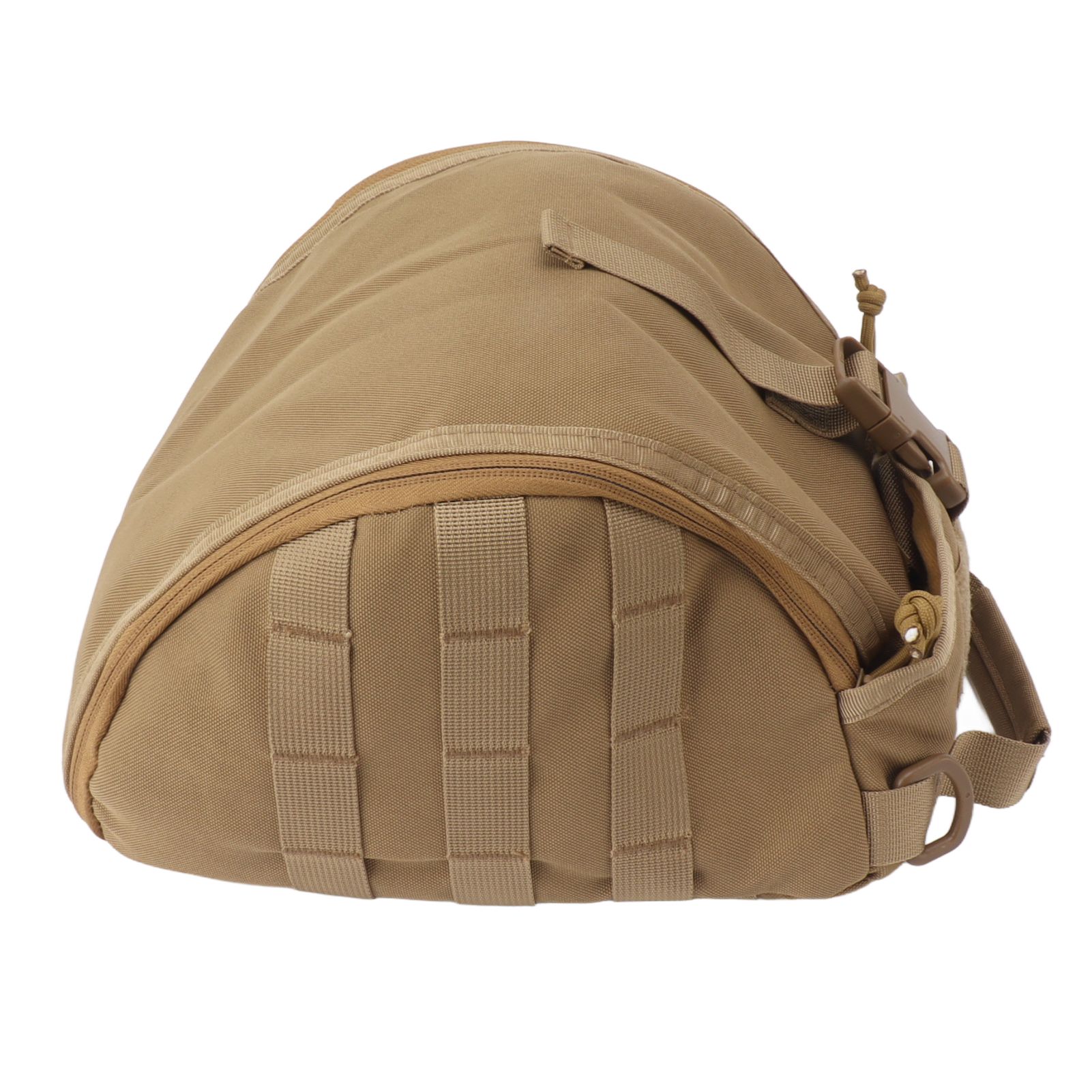 Outdoor Helmet Bag Nylon Waterproof Motorcycle Bike Bicycle Helmet Bag for Camping Hiking Khaki - Image 2
