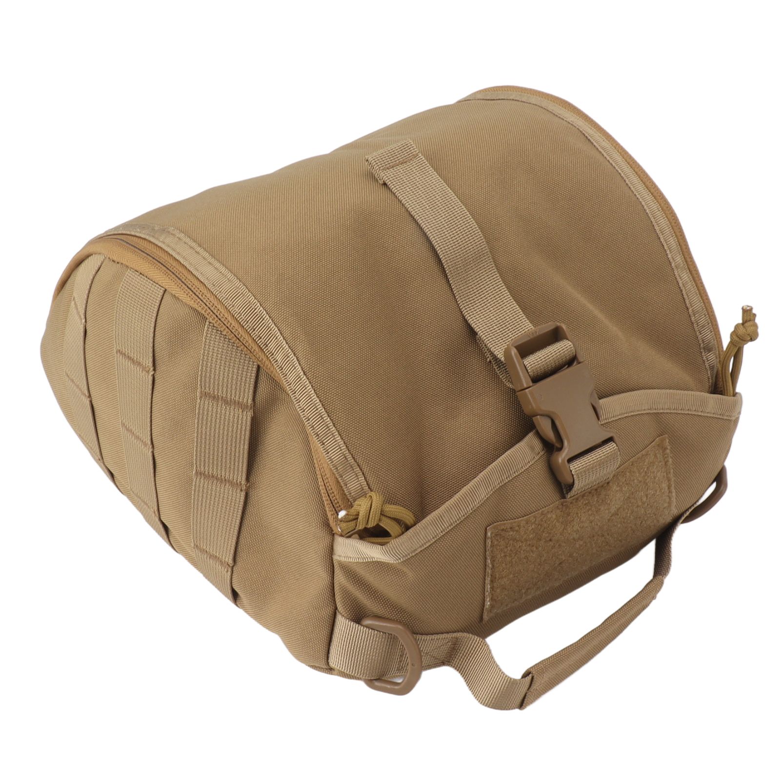 Outdoor Helmet Bag Nylon Waterproof Motorcycle Bike Bicycle Helmet Bag for Camping Hiking Khaki - Image 6