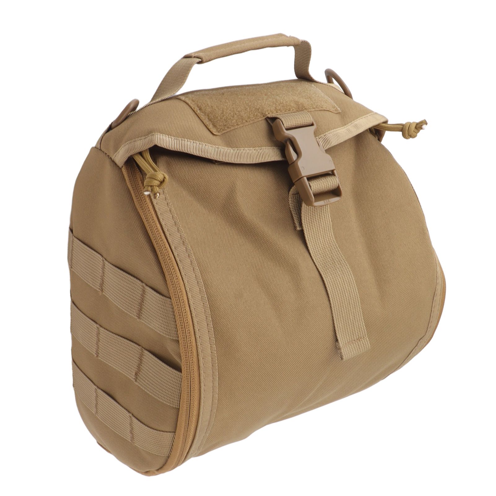 Outdoor Helmet Bag Nylon Waterproof Motorcycle Bike Bicycle Helmet Bag for Camping Hiking Khaki - Image 8
