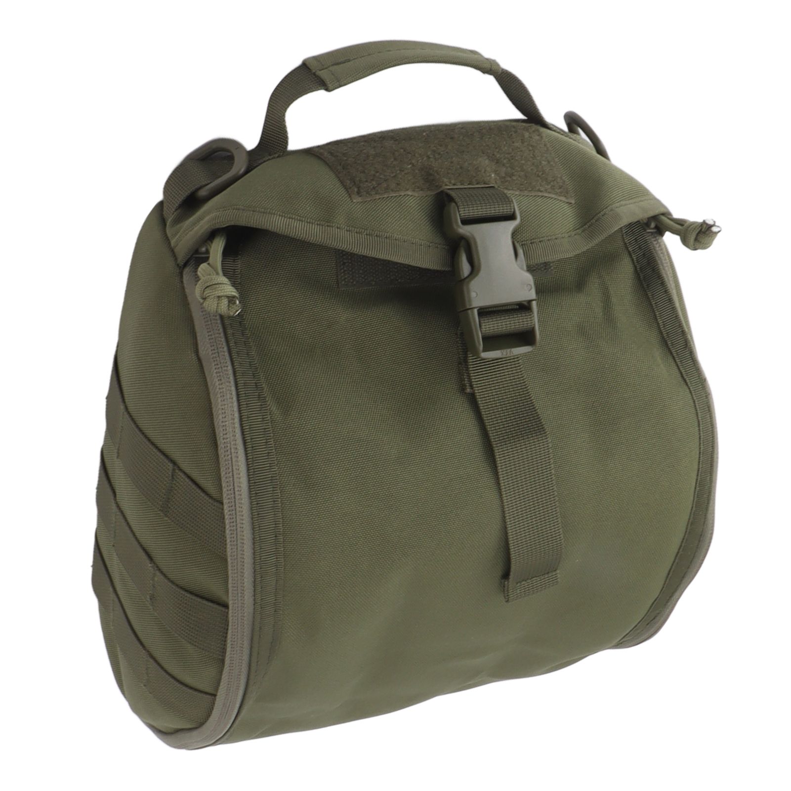Outdoor Helmet Bag Nylon Waterproof Motorcycle Bike Bicycle Helmet Bag for Camping Hiking OD Green - Image 2