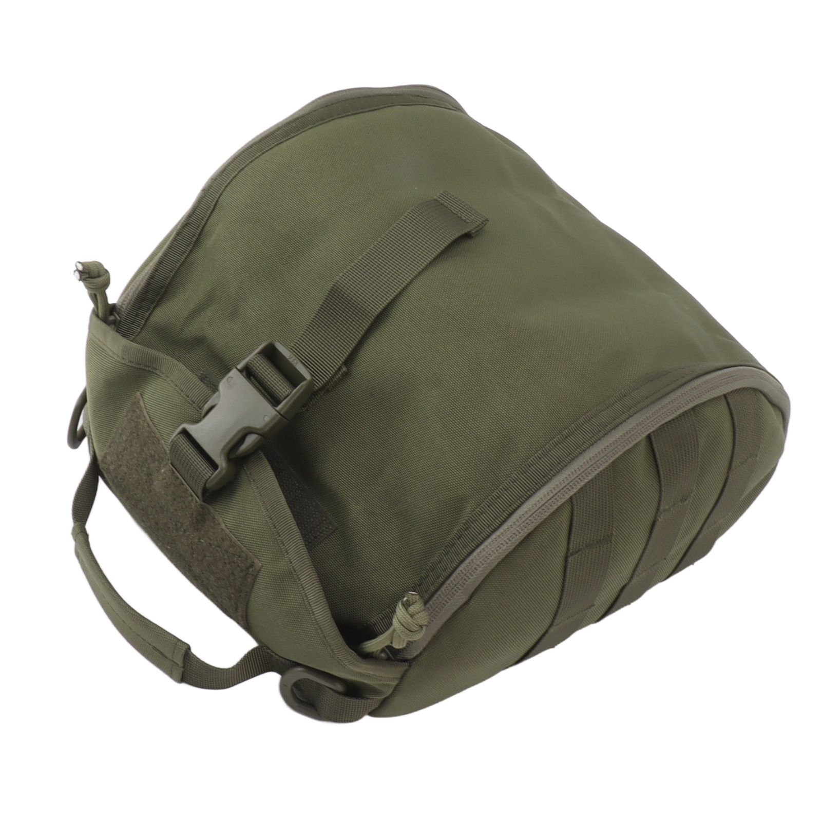 Outdoor Helmet Bag Nylon Waterproof Motorcycle Bike Bicycle Helmet Bag for Camping Hiking OD Green - Image 4