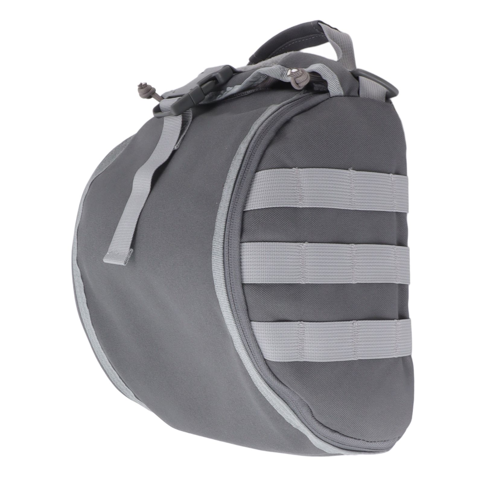 Outdoor Helmet Bag Nylon Waterproof Motorcycle Bike Bicycle Helmet Bag for Camping Hiking Gray - Image 2