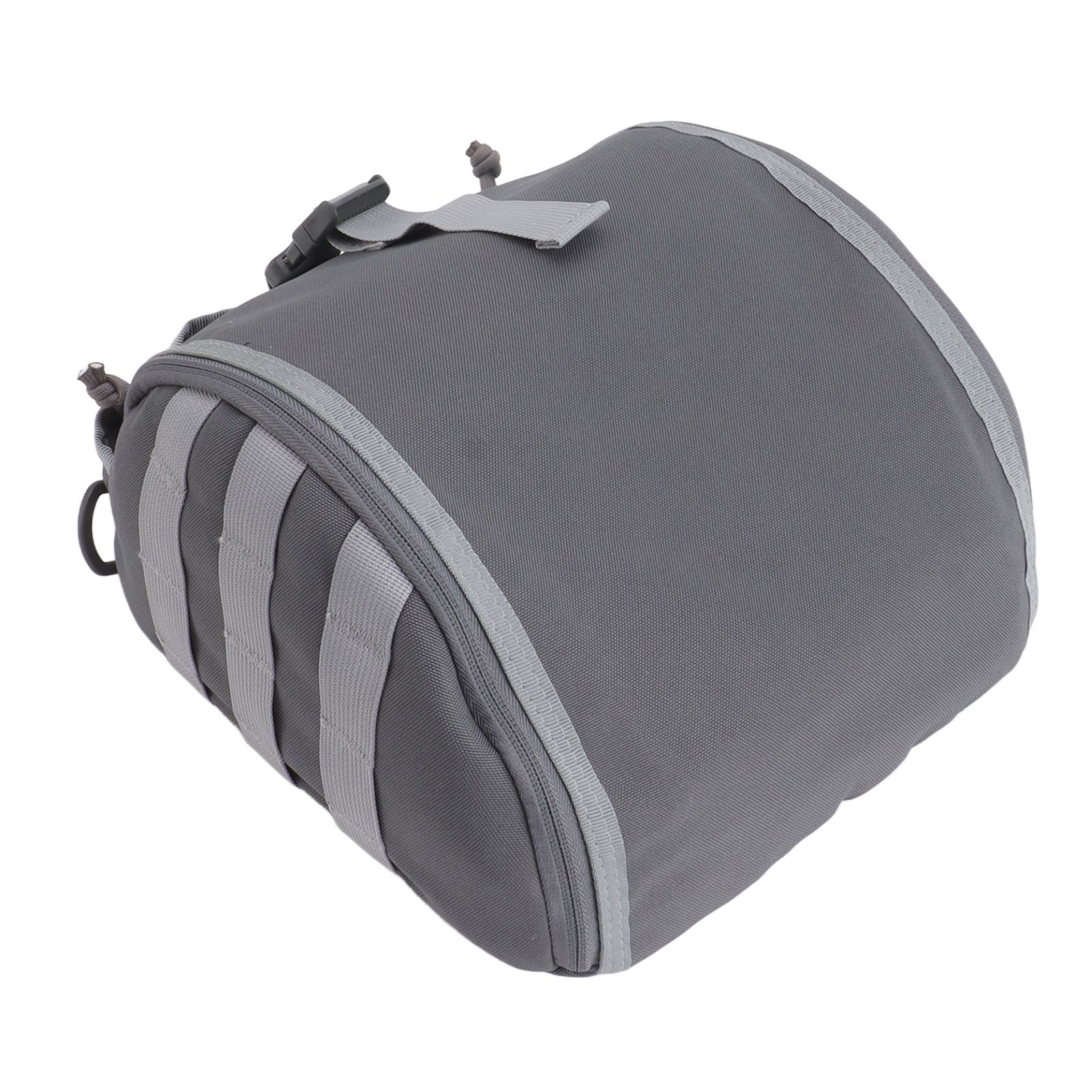 Outdoor Helmet Bag Nylon Waterproof Motorcycle Bike Bicycle Helmet Bag for Camping Hiking Gray - Image 3