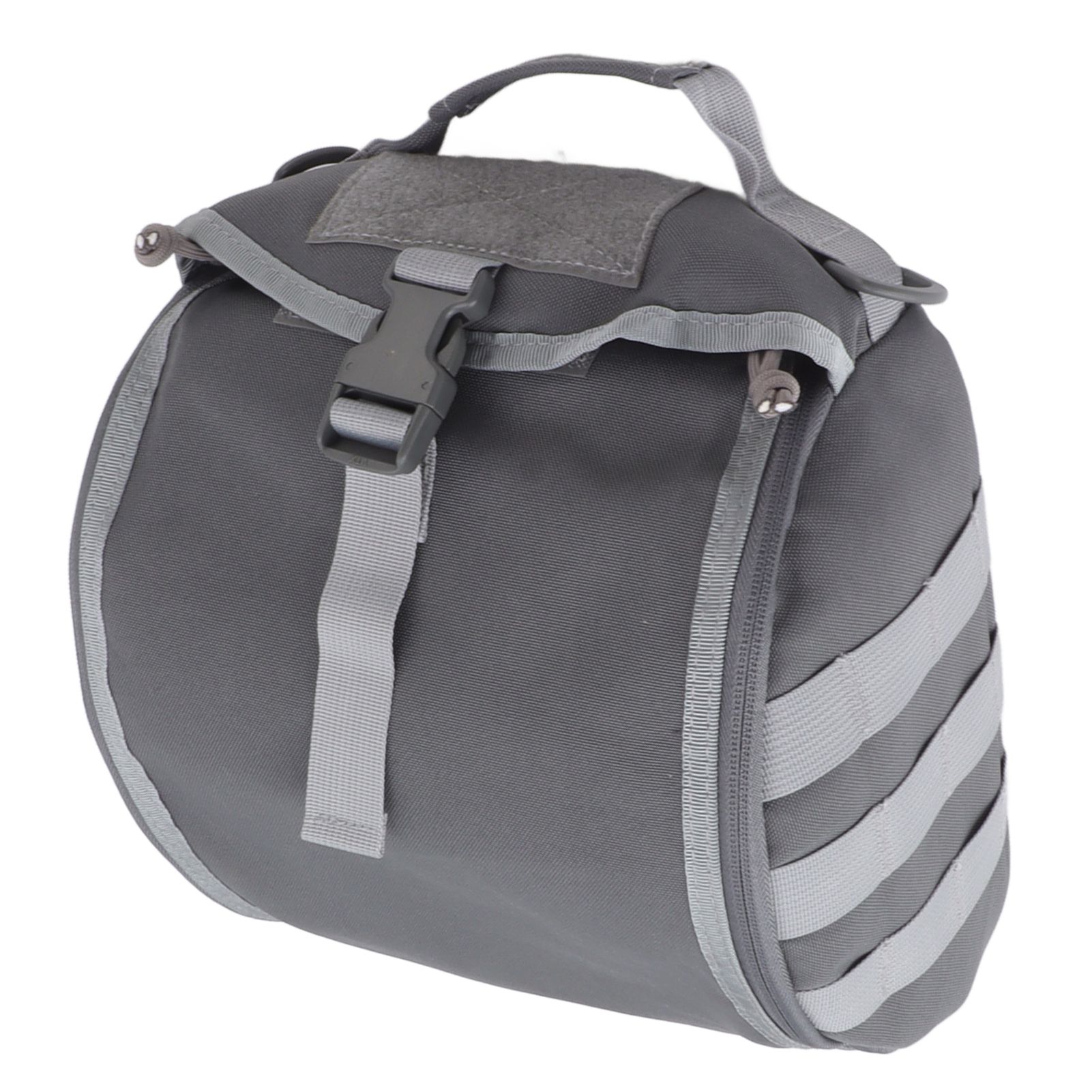 Outdoor Helmet Bag Nylon Waterproof Motorcycle Bike Bicycle Helmet Bag for Camping Hiking Gray - Image 4