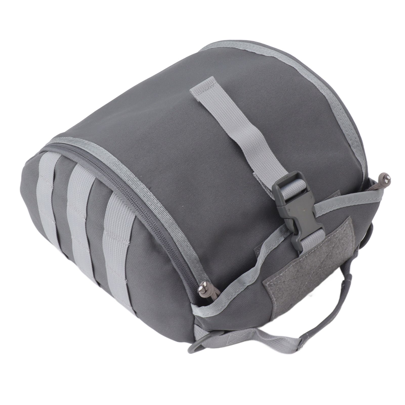 Outdoor Helmet Bag Nylon Waterproof Motorcycle Bike Bicycle Helmet Bag for Camping Hiking Gray - Image 7