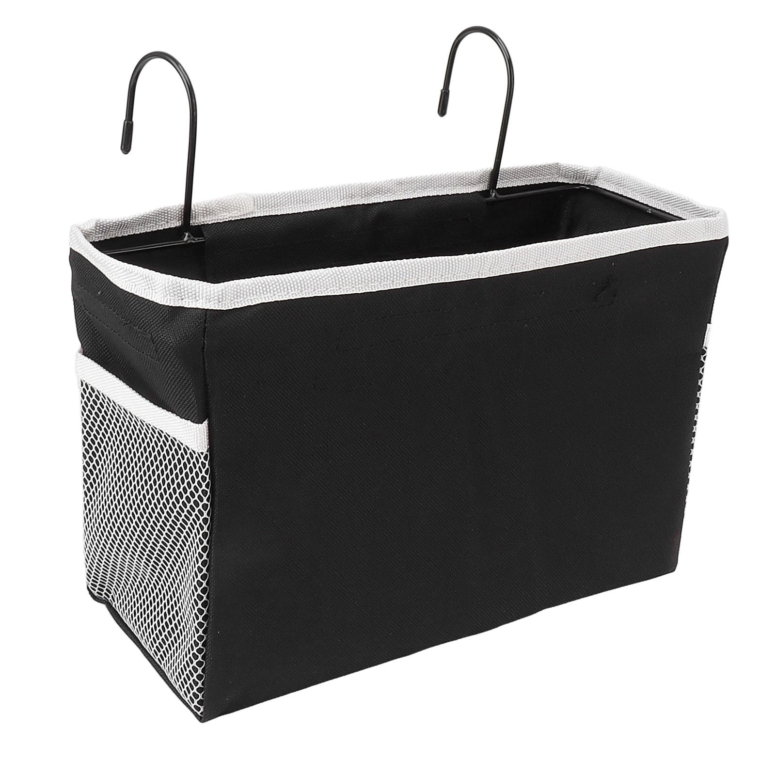 Bedside Storage Basket Hook Hanging Canvas Bag Rail Organization Shelf for Dormitory Office Living Room - Image 2