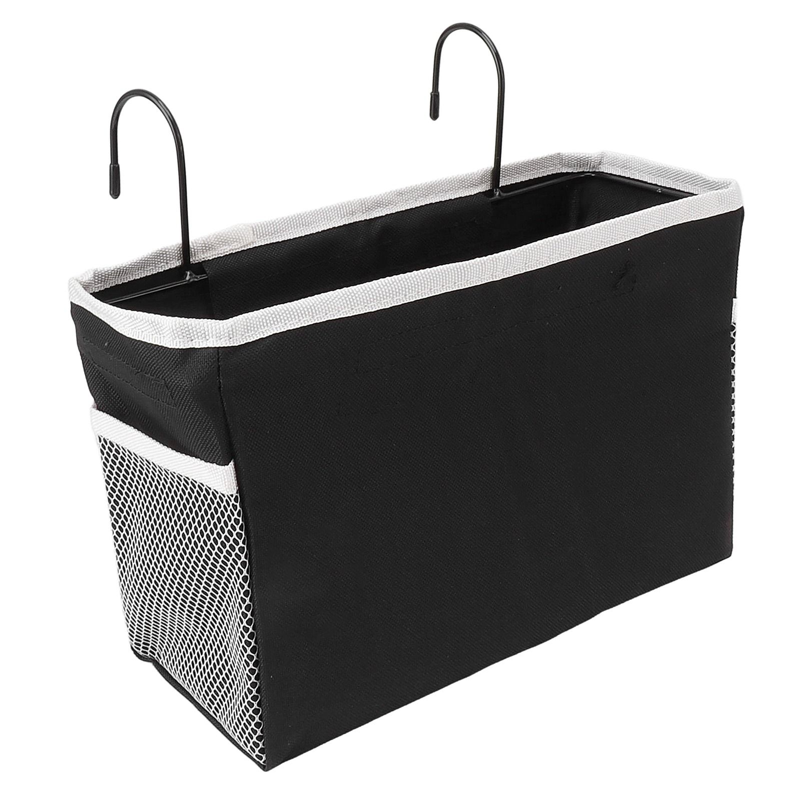 Bedside Storage Basket Hook Hanging Canvas Bag Rail Organization Shelf for Dormitory Office Living Room - Image 3